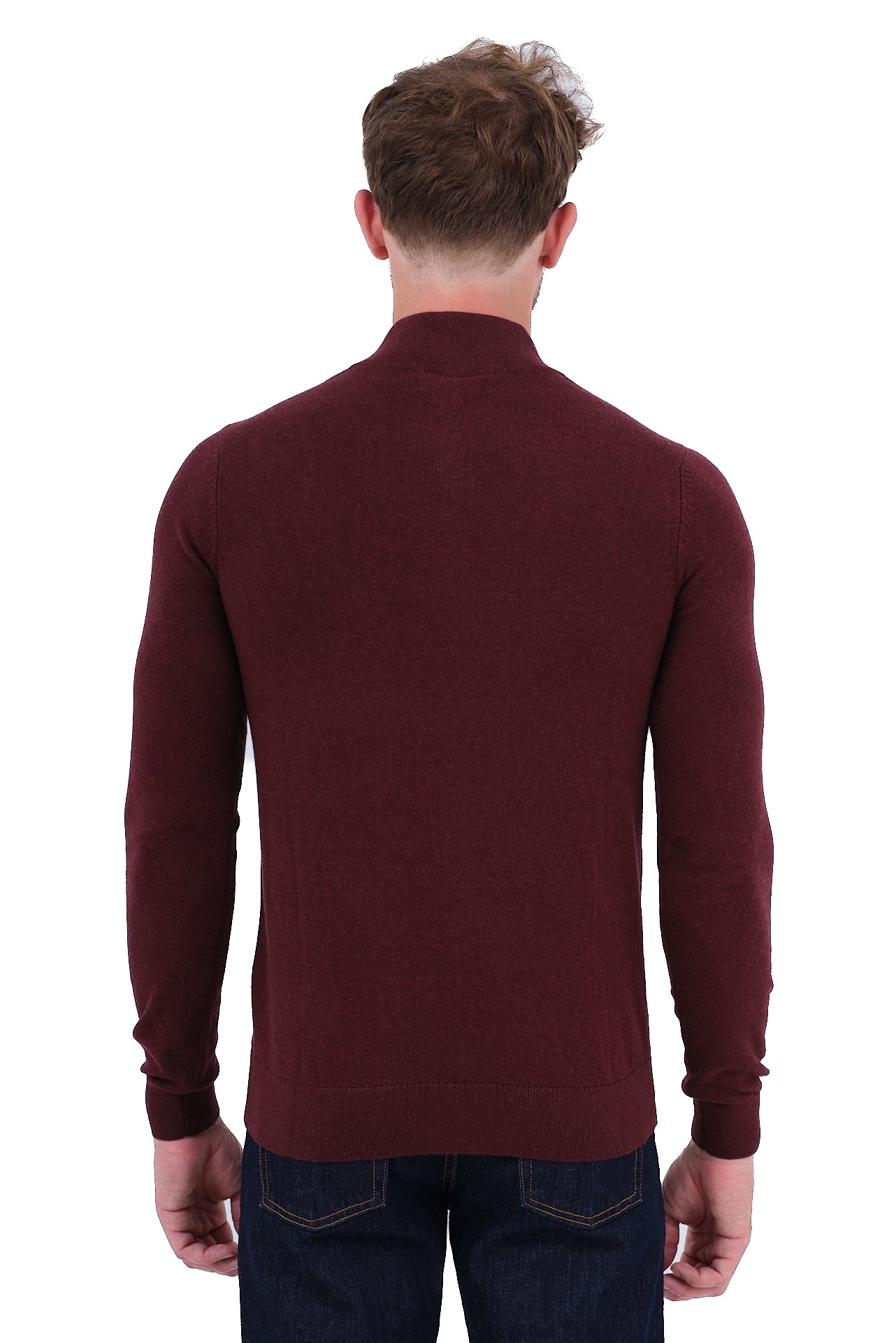 ΑΝΔΡΙΚΟ ΜΠΟΡΝΤΟ ΜΟΝΟΧΡΩΜΟ LUPETTO ZIP ΜΕ ΚΑΣΜΙΡ PORTOBELLO'S