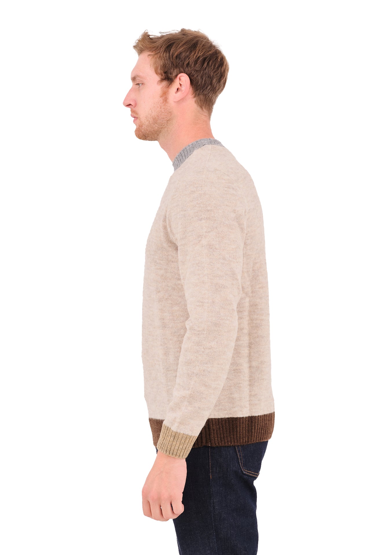 ΑΝΔΡΙΚΟ ΠΟΥΛΟΒΕΡ SSEINE ΣΕ ΜΠΕΖ ΑΝΟΙΚΤΟ ΧΡΩΜΑ ΜΕ ΛΕΠΤΟΜΕΡΕΙΕΣ