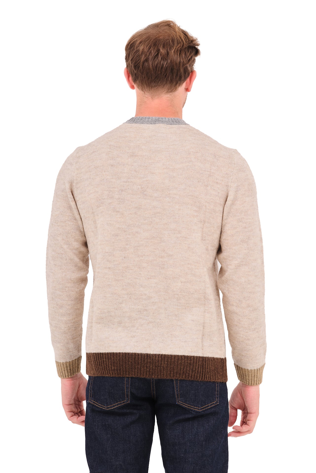 ΑΝΔΡΙΚΟ ΠΟΥΛΟΒΕΡ SSEINE ΣΕ ΜΠΕΖ ΑΝΟΙΚΤΟ ΧΡΩΜΑ ΜΕ ΛΕΠΤΟΜΕΡΕΙΕΣ