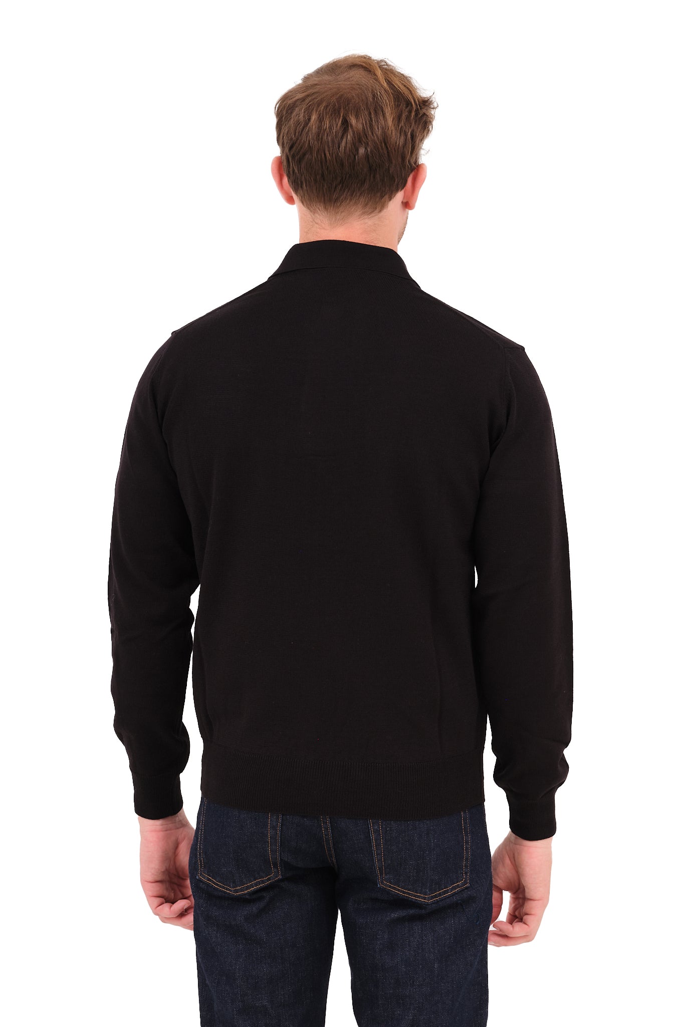 ΑΝΔΡΙΚΟ POLO ΜΑΚΡΥΜΑΝΙΚΟ PORTOBELLO'S ΣΕ ΜΑΥΡΟ ΧΡΩΜΑ