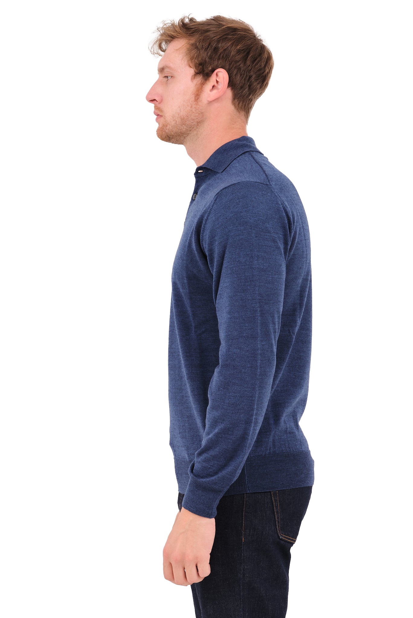 ΑΝΔΡΙΚΟ POLO ΜΑΚΡΥΜΑΝΙΚΟ PORTOBELLO'S ΣΕ ΤΖΗΝ ΧΡΩΜΑ