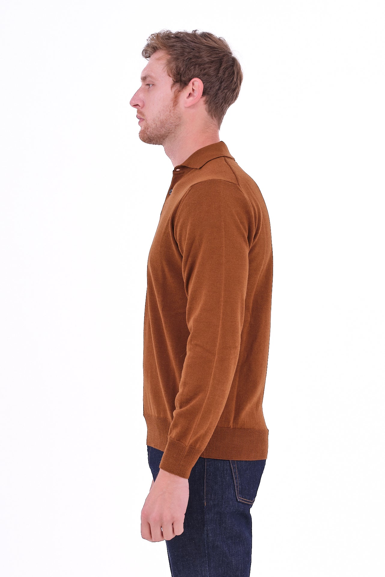 ΑΝΔΡΙΚΟ POLO ΜΑΚΡΥΜΑΝΙΚΟ PORTOBELLO'S ΣΕ ΚΑΜΗΛΟ ΧΡΩΜΑ