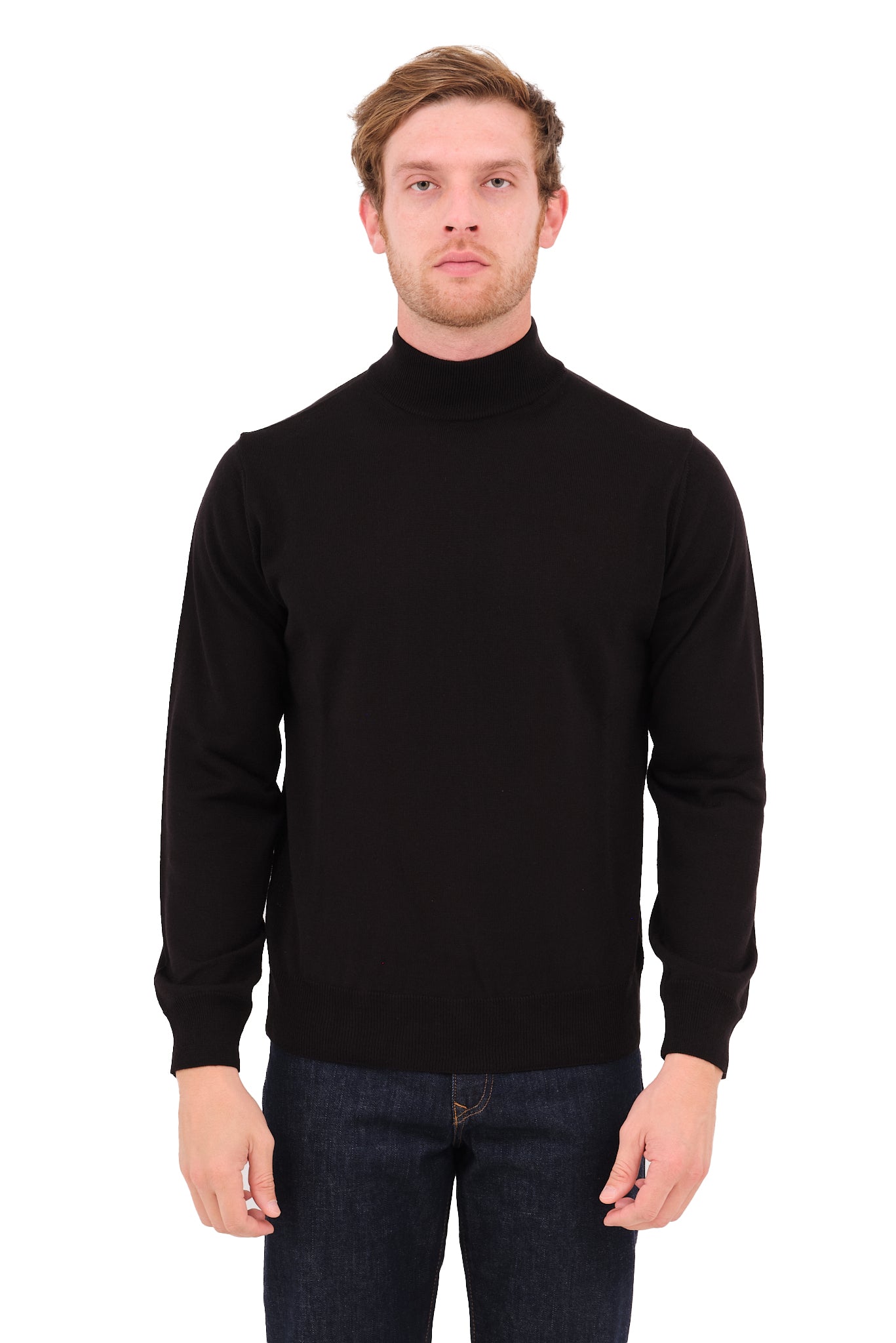 ΑΝΔΡΙΚΟ ΠΟΥΛΟΒΕΡ LUPETTO PORTOBELLO'S ΣΕ ΜΑΥΡΟ ΧΡΩΜΑ