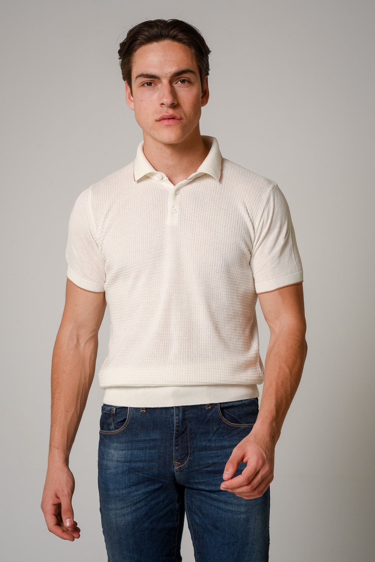 ΑΝΔΡΙΚΟ POLO LES GENT'S ΕΚΡΟΥ ΜΕ ΜΙΚΡΟΣΧΕΔΙΟ ΣΤΗΝ ΥΦΑΝΣΗ