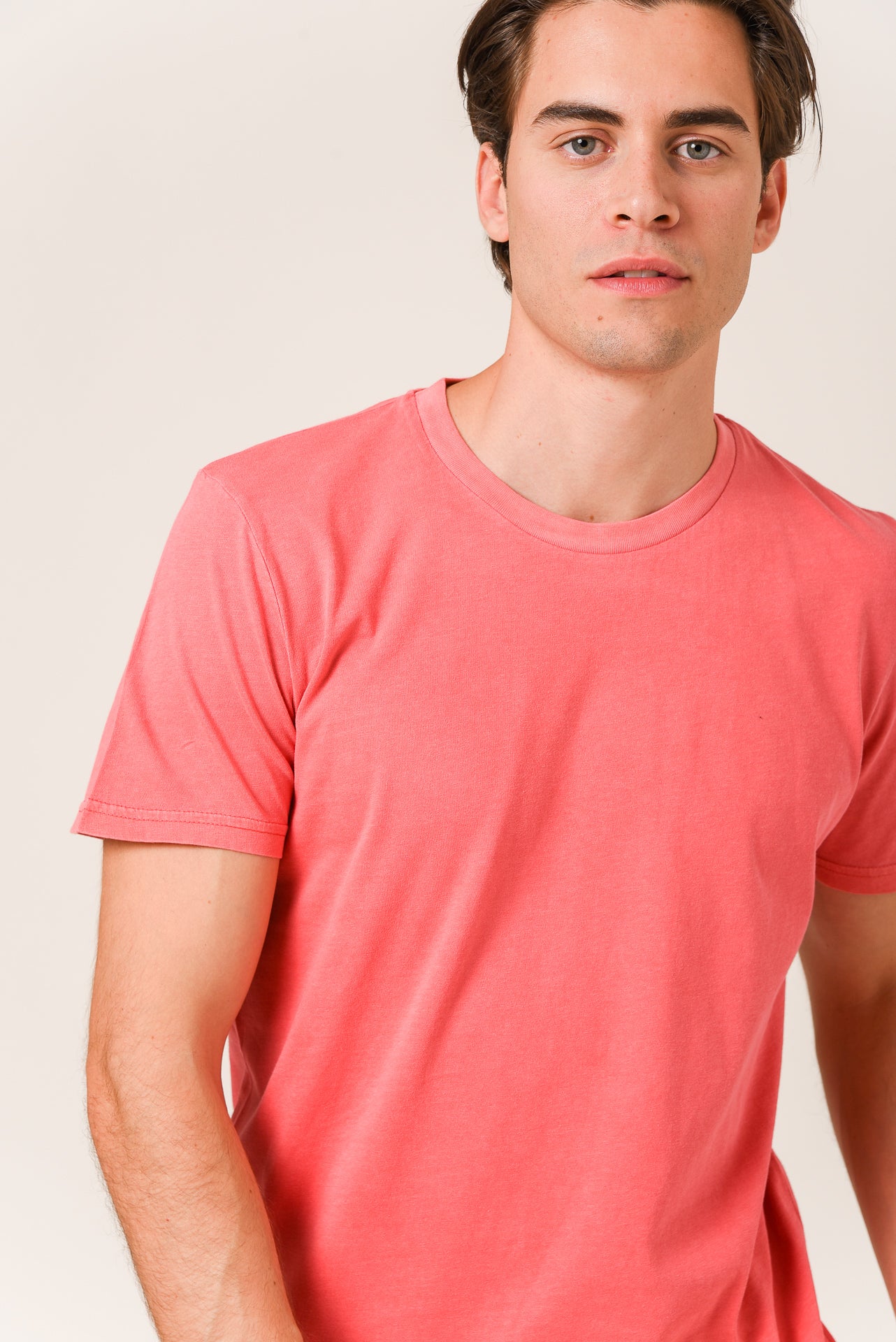 ΑΝΔΡΙΚΟ T-SHIRT PORTOBELLO'S ΦΟΥΞΙΑ ΜΟΝΟΧΡΩΜΟ REGULAR FIT