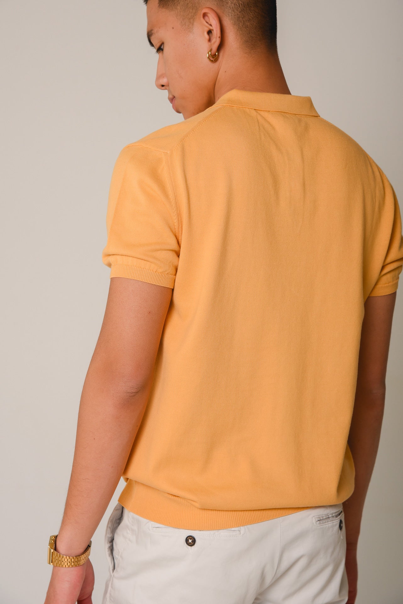 ΑΝΔΡΙΚΟ POLO ΠΛΕΚΤΟ PORTOBELLO'S ΚΙΤΡΙΝΟ ΜΟΝΟΧΡΩΜΟ REGULAR FIT