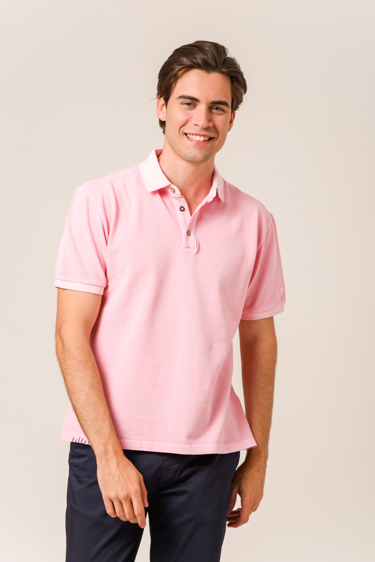 ΑΝΔΡΙΚΟ POLO PORTOBELLO'S ΡΟΖ ΠΛΥΜΕΝΟ REGULAR FIT