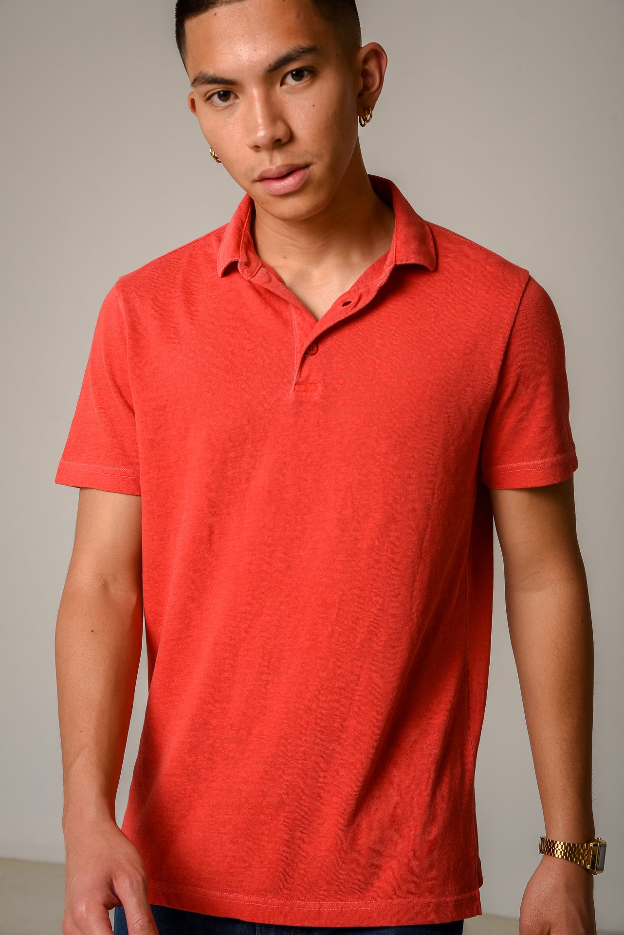 ΑΝΔΡΙΚΟ POLO PORTOBELLO'S ΚΟΚΚΙΝΟ ΜΟΝΟΧΡΩΜΟ ΠΛΥΜΕΝΟ