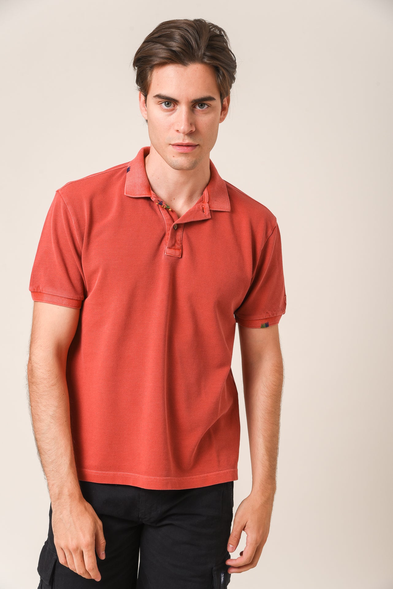 ΑΝΔΡΙΚΟ ΚΟΝΤΟΜΑΝΙΚΟ POLO PORTOBELLO'S ΚΕΡΑΜΙΔΙ REGULAR FIT