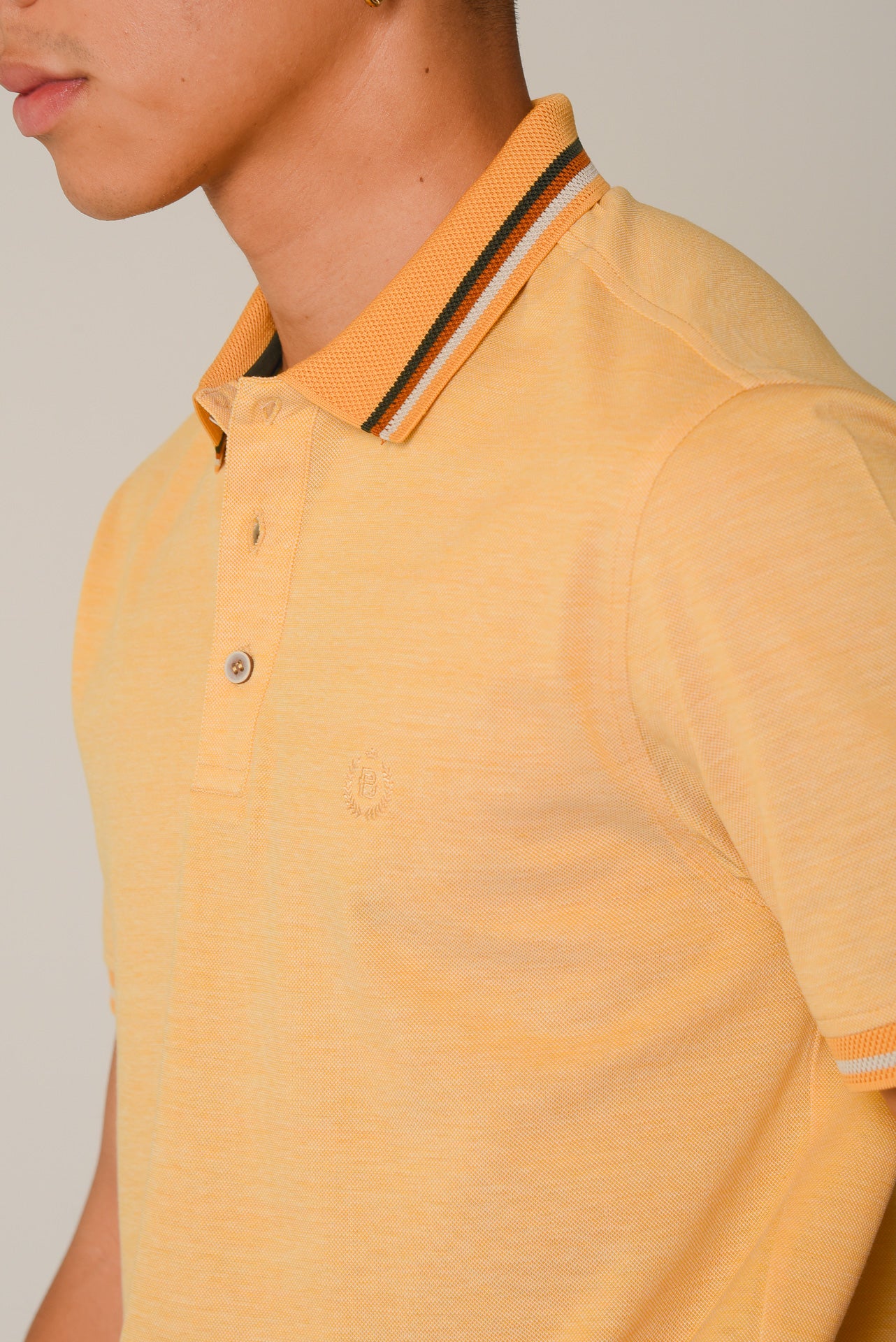 ΑΝΔΡΙΚΟ POLO PORTOBELLO'S ΚΙΤΡΙΝΟ ΜΕΡΣΕΡΙΖΕ ΜΕ ΧΡΩΜΑΤΙΣΤΟ ΓΙΑΚΑ