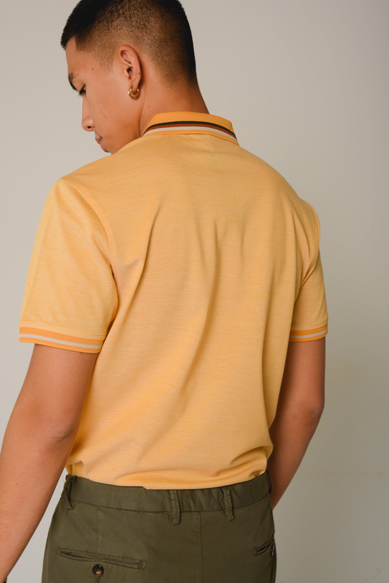 ΑΝΔΡΙΚΟ POLO PORTOBELLO'S ΚΙΤΡΙΝΟ ΜΕΡΣΕΡΙΖΕ ΜΕ ΧΡΩΜΑΤΙΣΤΟ ΓΙΑΚΑ