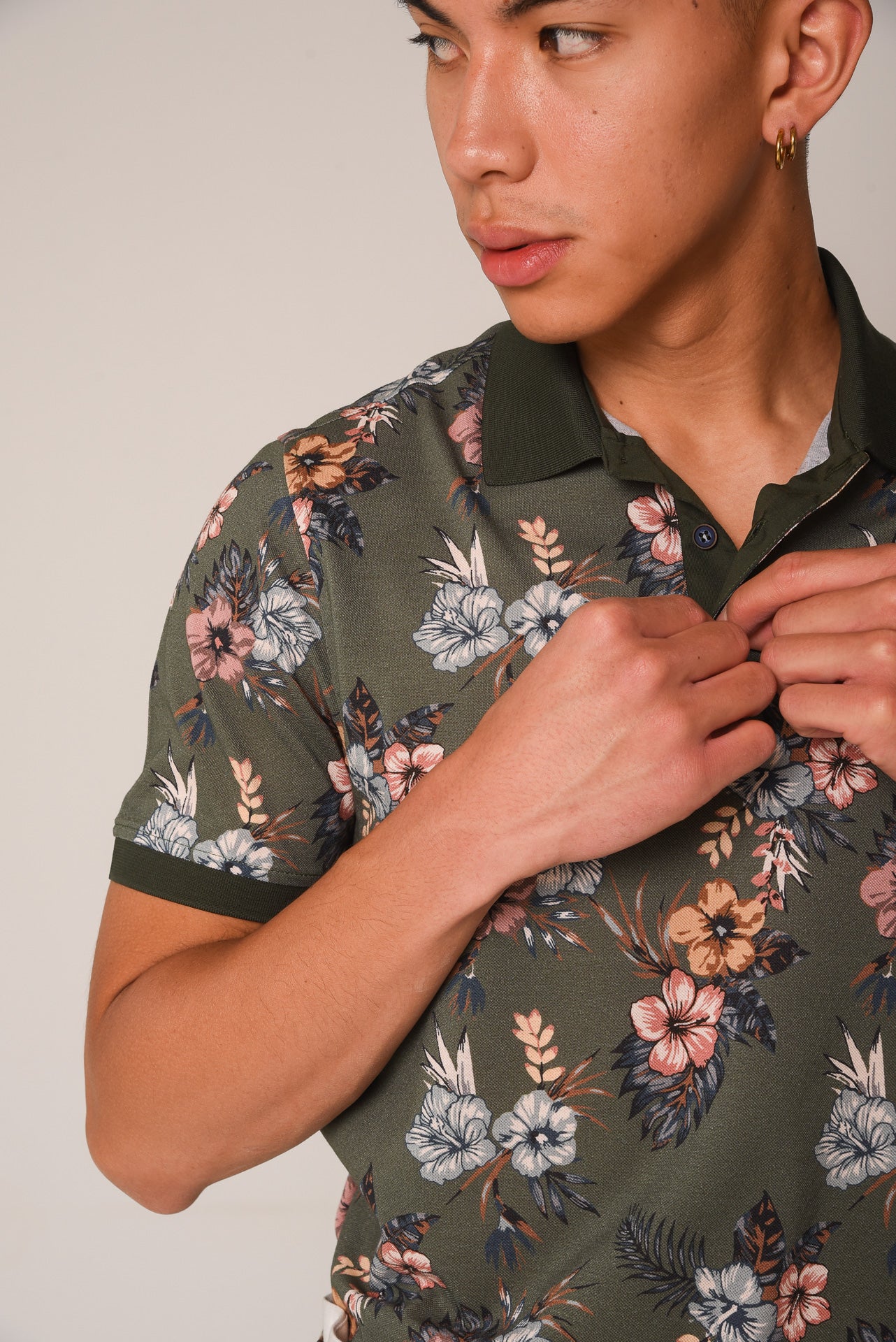 ΑΝΔΡΙΚΟ POLO PORTOBELLO'S ΛΑΔΙ ΜΕ ΦΛΟΡΑΛ ΣΧΕΔΙΟ