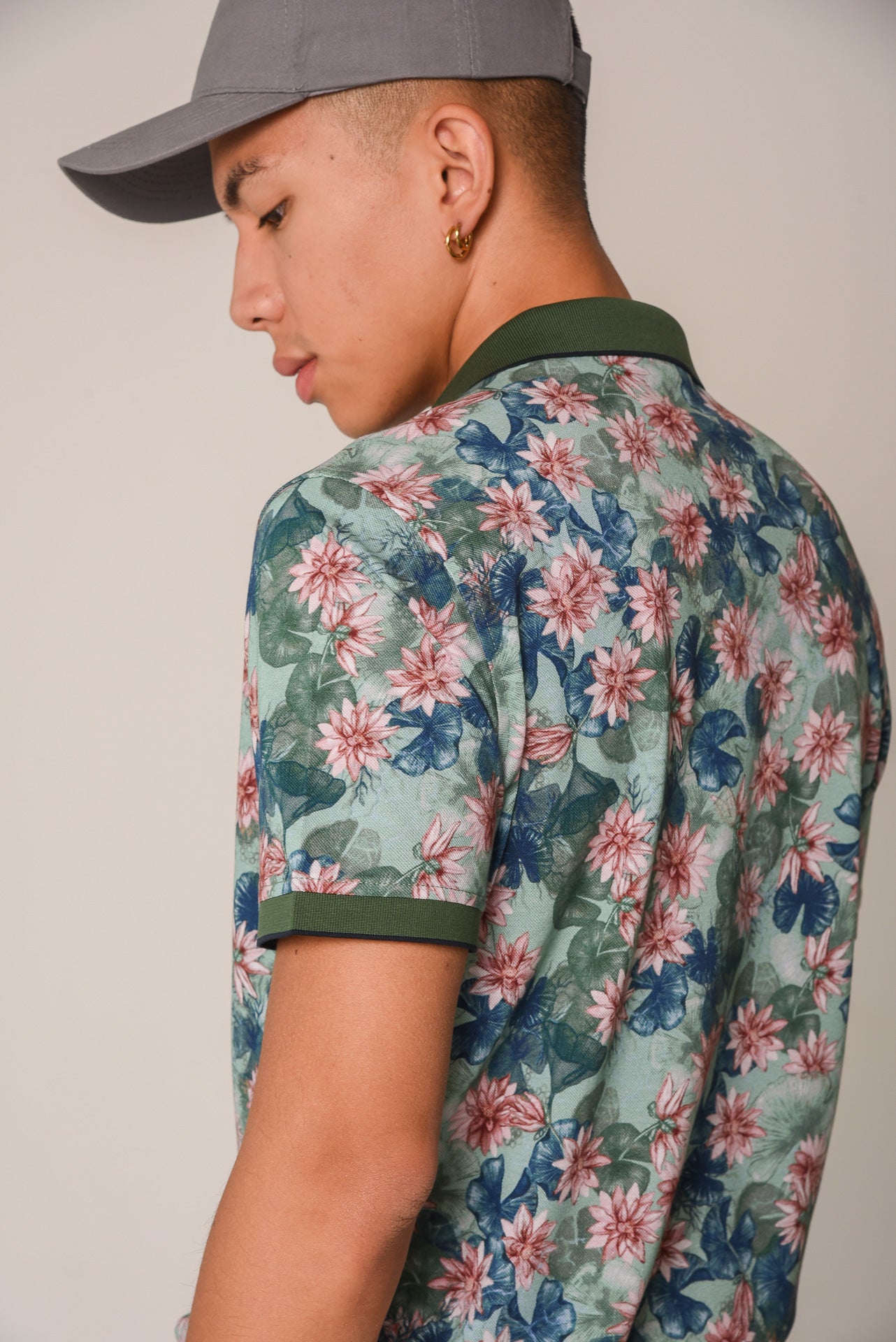 ΑΝΔΡΙΚΟ POLO PORTOBELLO'S ΠΡΑΣΙΝΟ ΜΕ ΦΛΟΡΑΛ ΣΧΕΔΙΟ