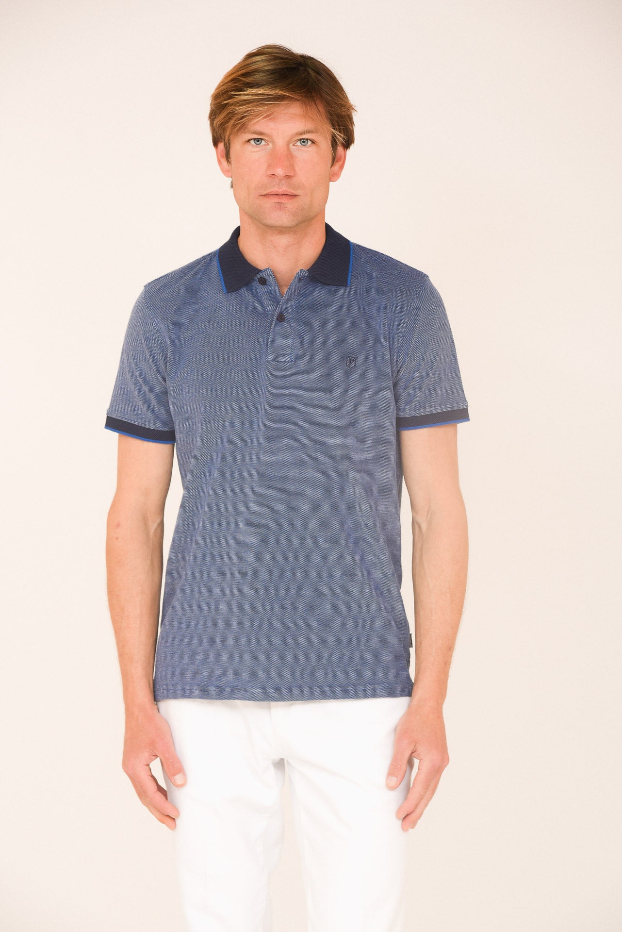 ΑΝΔΡΙΚΟ POLO PORTOBELLO'S ΤΖΙΝ ΜΕ ΜΠΛΕ ΛΕΠΤΟΜΕΡΕΙΕΣ ΣΕ ΓΙΑΚΑ ΚΑΙ ΜΑΝΙΚΙΑ