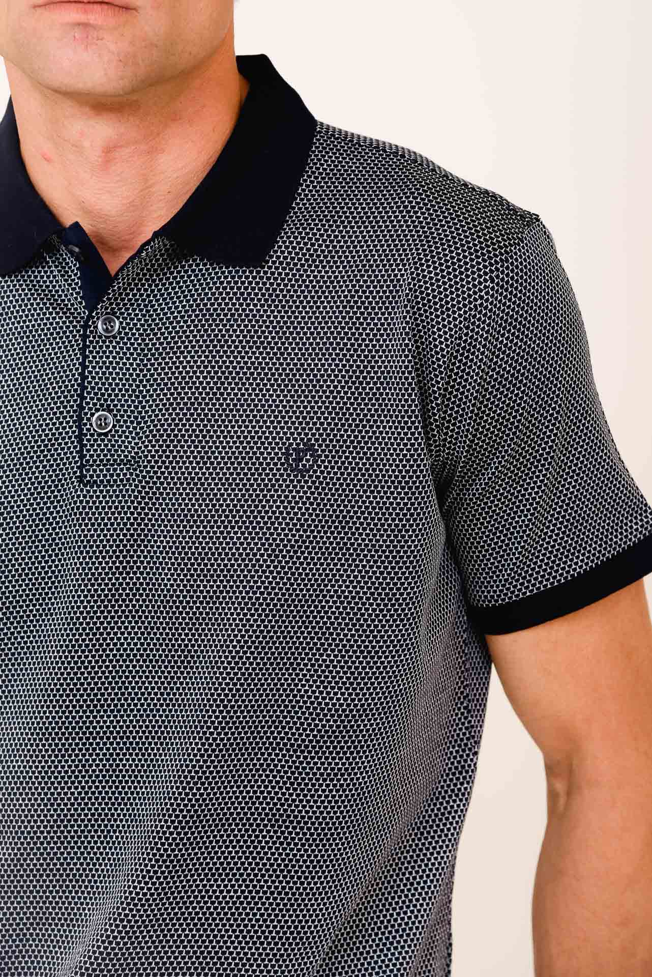 ΑΝΔΡΙΚΟ POLO PORTOBELLO'S ΜΠΛΕ ΜΕΡΣΕΡΙΖΕ ΜΕ ΜΙΚΡΟΣΧΕΔΙΟ