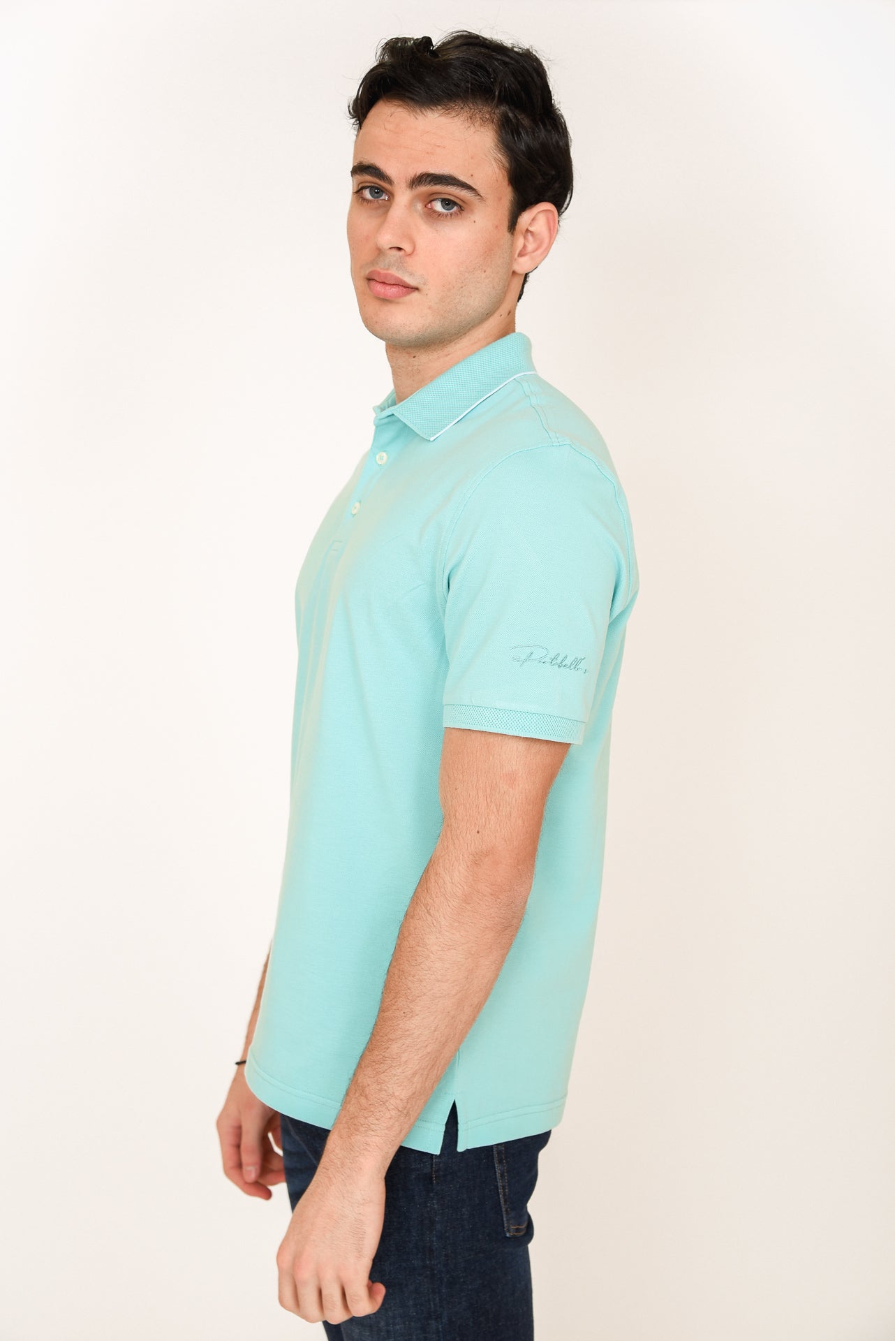 ΑΝΔΡΙΚΟ POLO PORTOBELLO'S ΤΙΡΚΟΥΑΖ ΜΕ ΛΕΥΚΗ ΛΕΠΤΟΜΕΡΕΙΑ ΣΤΟ ΓΙΑΚΑ