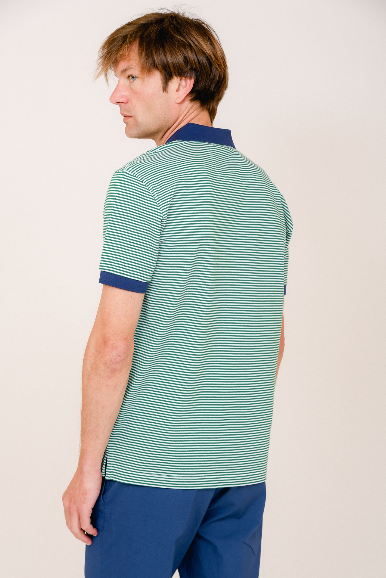 ΑΝΔΡΙΚΟ POLO PORTOBELLO'S ΠΡΑΣΙΝΟ ΡΙΓΕ ΜΕ ΜΠΛΕ ΚΑΙ ΠΟΡΤΟΚΑΛΙ ΛΕΠΤΟΜΕΡΕΙΕΣ