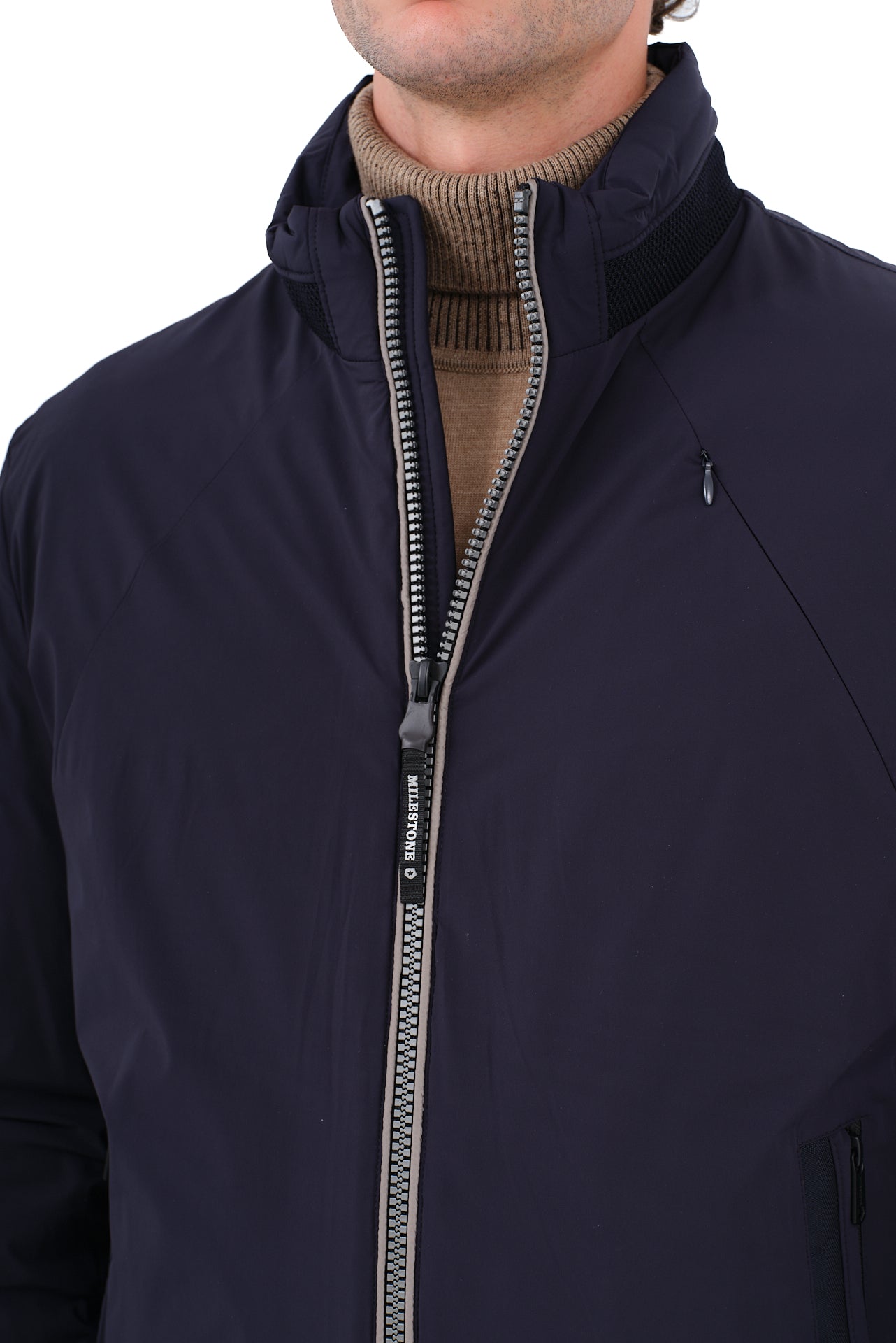 ΑΝΔΡΙΚΟ ΜΠΟΥΦΑΝ JACKET MILESTONE ΣΕ ΜΠΛΕ ΧΡΩΜΑ