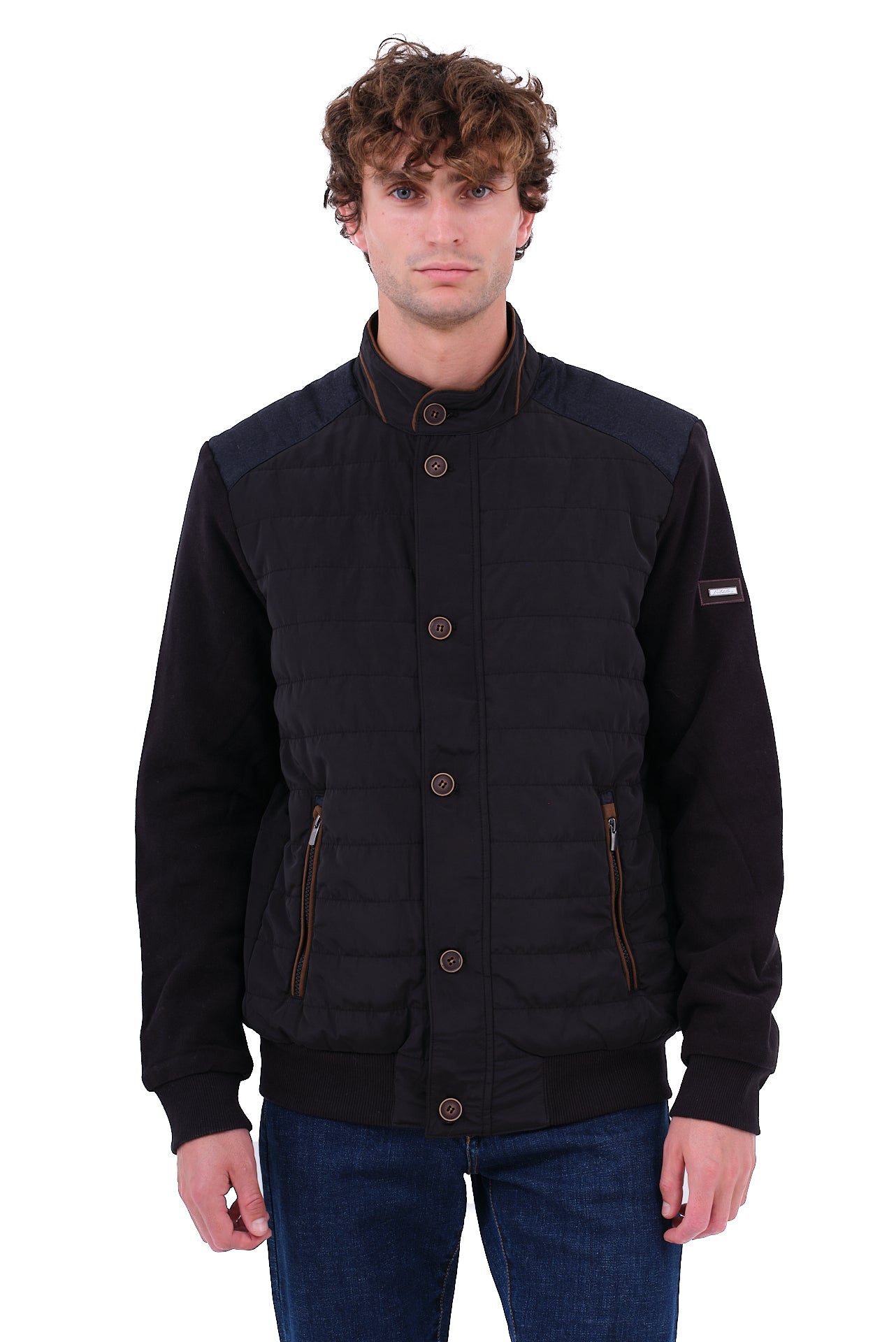 ΑΝΔΡΙΚΟ ΜΑΥΡΟ ΚΑΠΙΤΟΝΕ ΜΠΟΥΦΑΝ PORTOBELLO'S ΜΕ ΚΑΦΕ ΛΕΠΤΟΜΕΡΕΙΕΣ