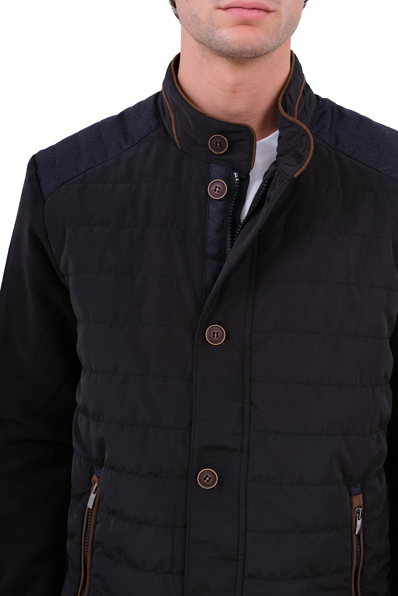 ΑΝΔΡΙΚΟ ΜΑΥΡΟ ΚΑΠΙΤΟΝΕ ΜΠΟΥΦΑΝ PORTOBELLO'S ΜΕ ΚΑΦΕ ΛΕΠΤΟΜΕΡΕΙΕΣ