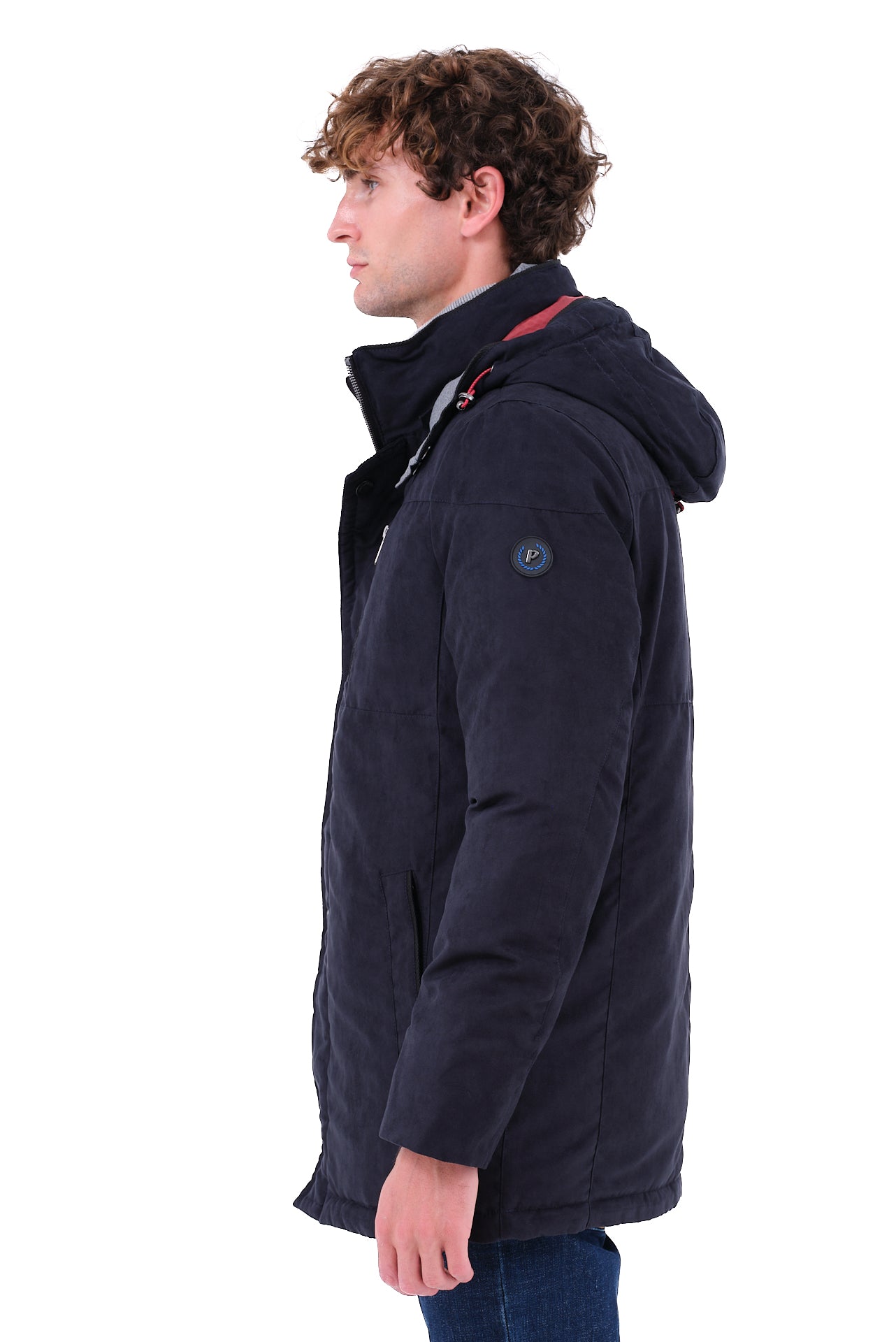 ΑΝΔΡΙΚΟ ΜΠΟΥΦΑΝ PORTOBELLO'S ΜΠΛΕ ΜΕ ΓΚΡΙ ΛΕΠΤΟΜΕΡΕΙΕΣ