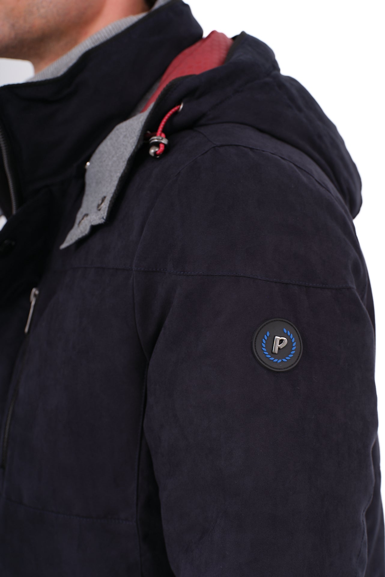 ΑΝΔΡΙΚΟ ΜΠΟΥΦΑΝ PORTOBELLO'S ΜΠΛΕ ΜΕ ΓΚΡΙ ΛΕΠΤΟΜΕΡΕΙΕΣ