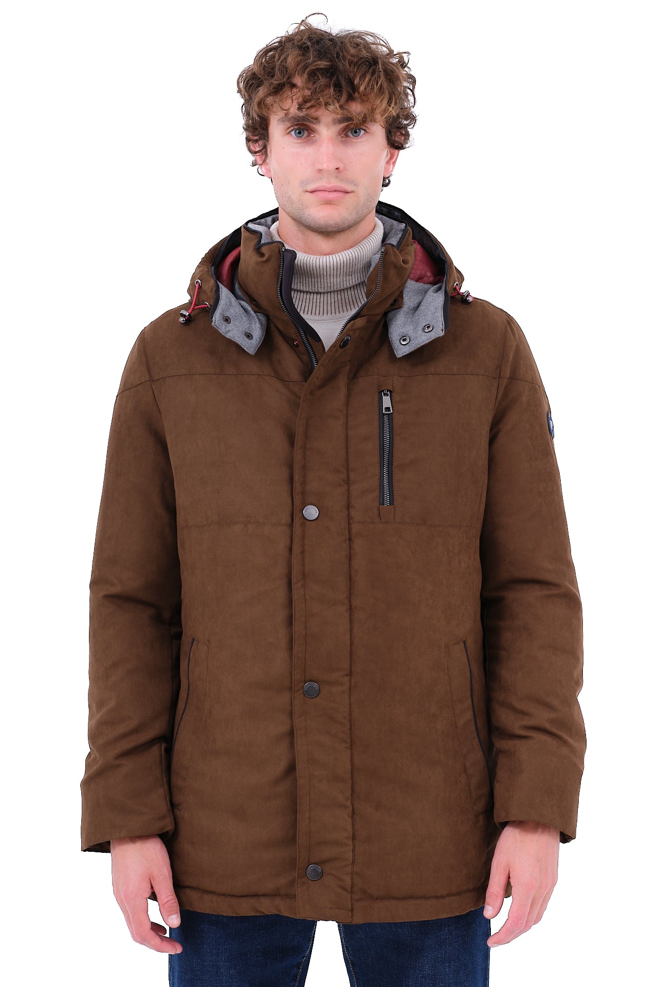 ΑΝΔΡΙΚΟ ΜΠΟΥΦΑΝ PORTOBELLO'S ΚΑΦΕ ΜΕ ΓΚΡΙ ΛΕΠΤΟΜΕΡΕΙΕΣ