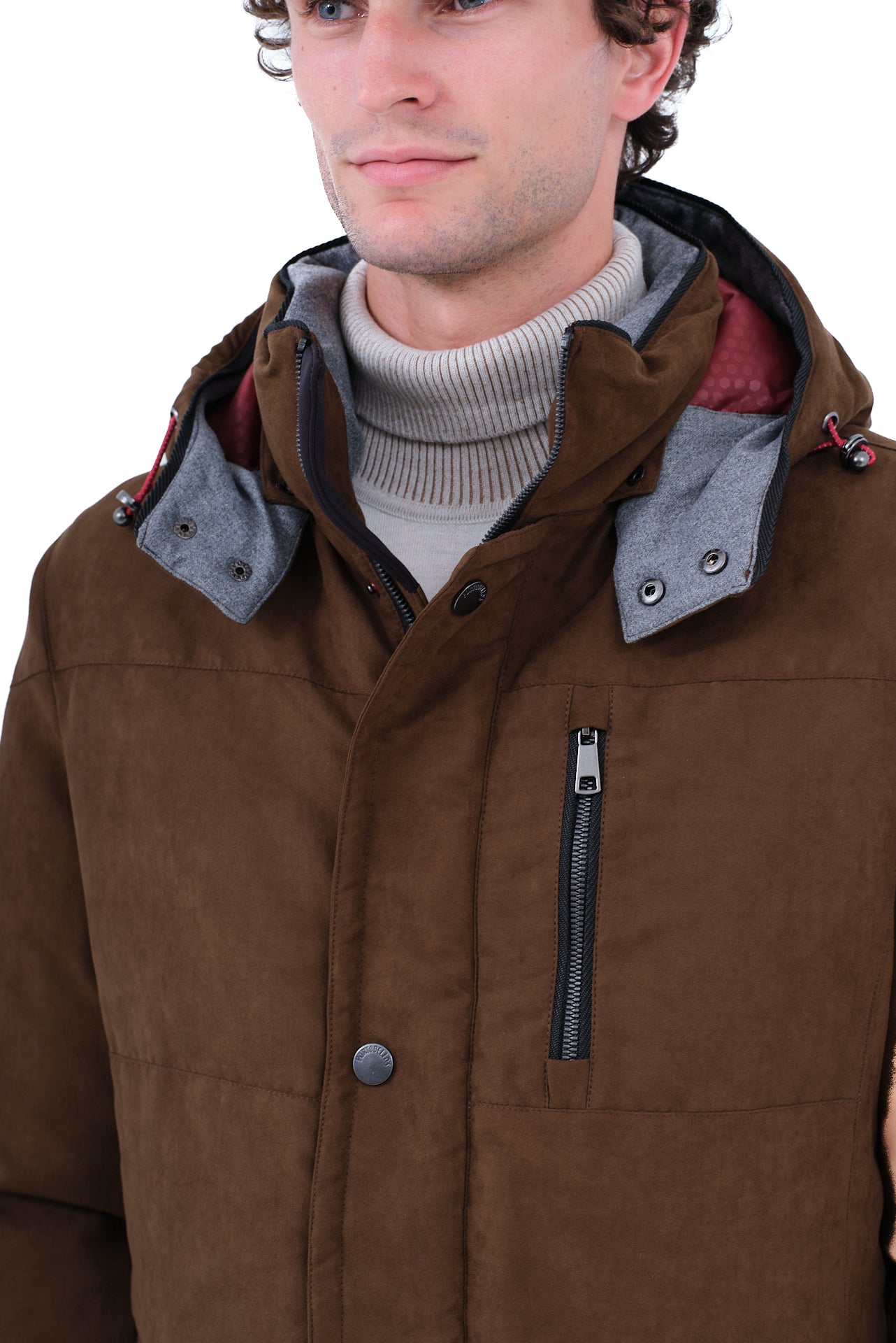 ΑΝΔΡΙΚΟ ΜΠΟΥΦΑΝ PORTOBELLO'S ΚΑΦΕ ΜΕ ΓΚΡΙ ΛΕΠΤΟΜΕΡΕΙΕΣ