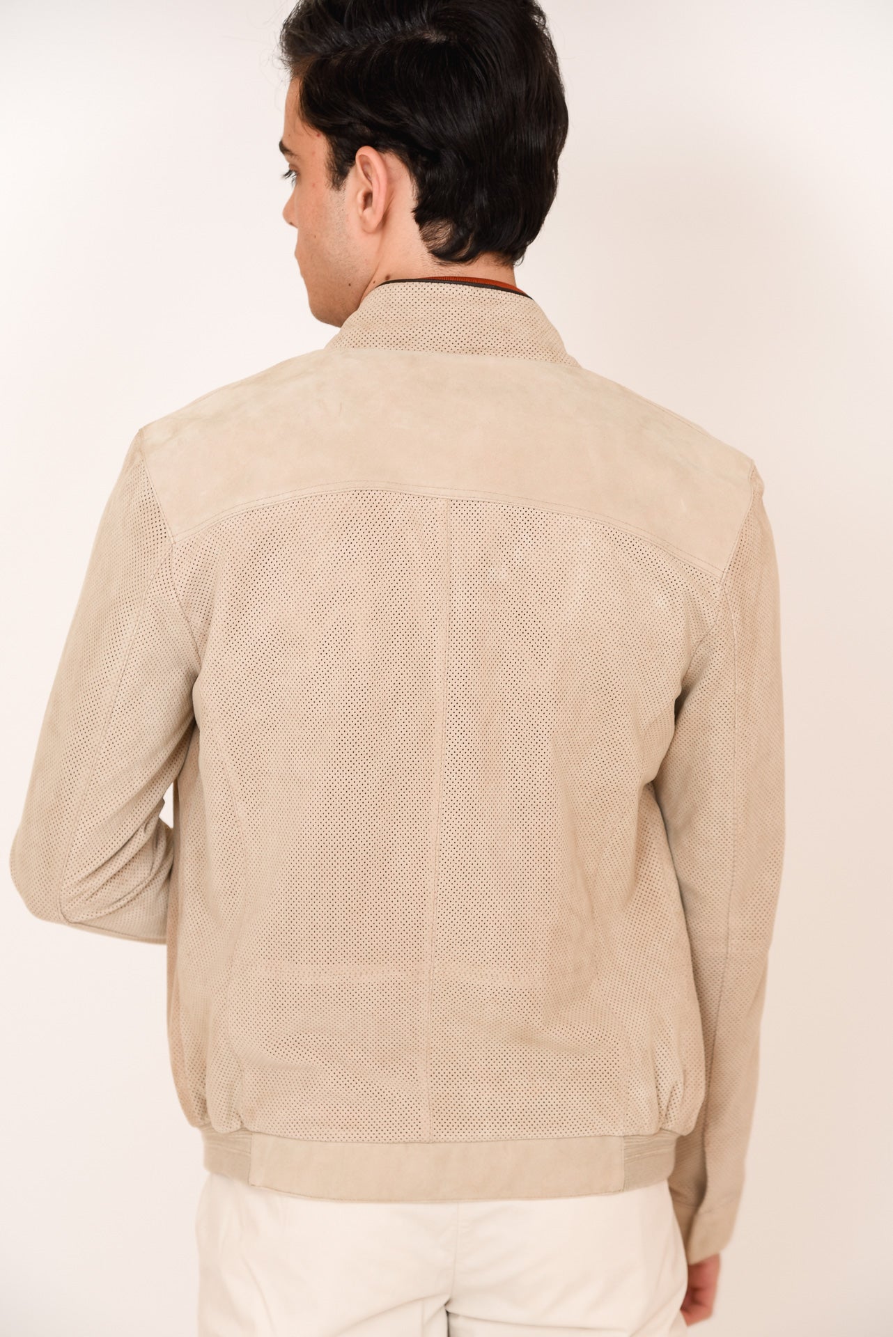 ΑΝΔΡΙΚΟ SUEDE JACKET PORTOBELLO'S ΜΕ ΚΟΥΚΟΥΛΑ ΜΠΕΖ ΣΚΟΥΡΟ