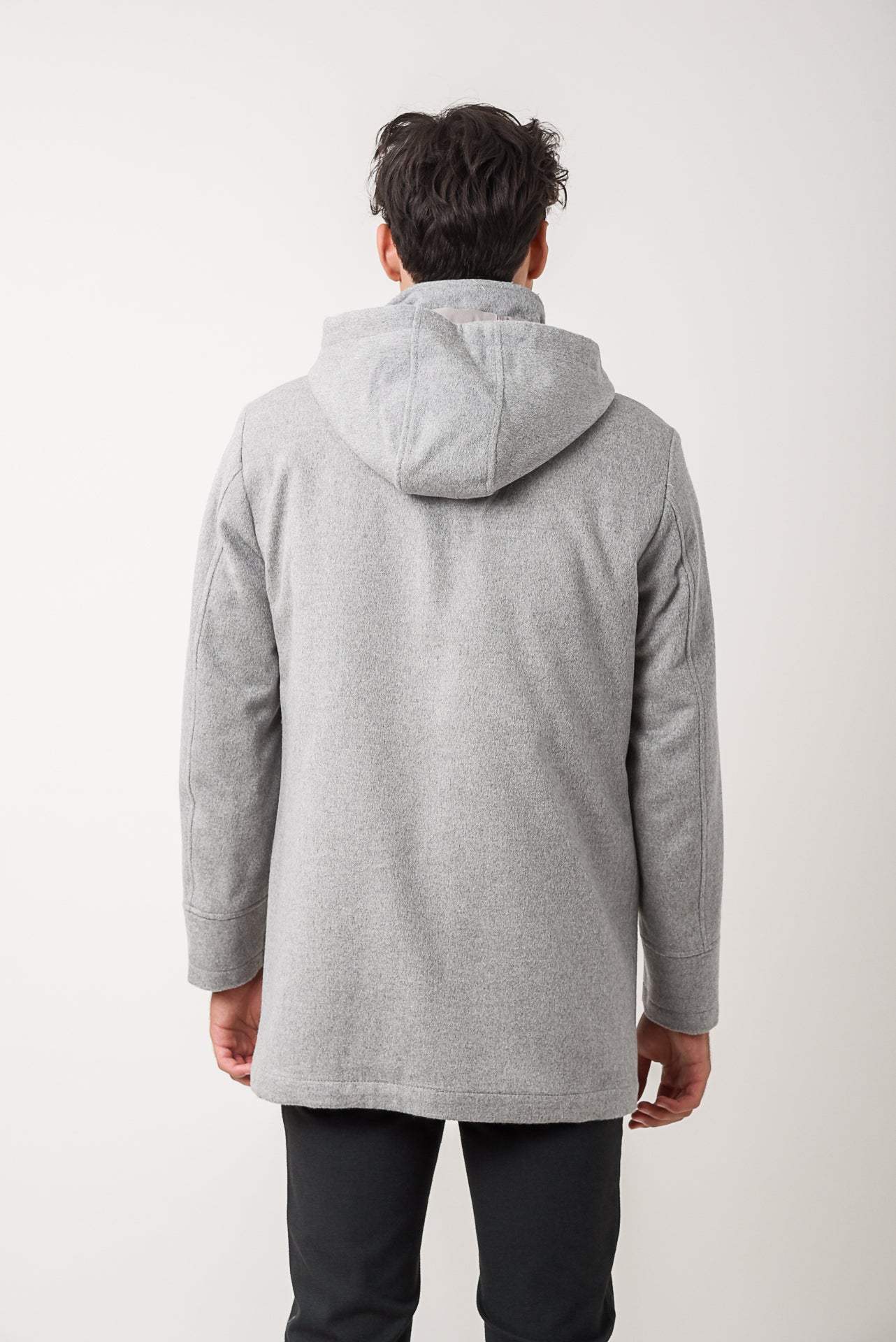 ΑΝΔΡΙΚΟ ΗΜΙΠΑΛΤΟ MONTGOMERY LES GENT'S ΣΕ LIGHT ΓΚΡΙ ΧΡΩΜΑ