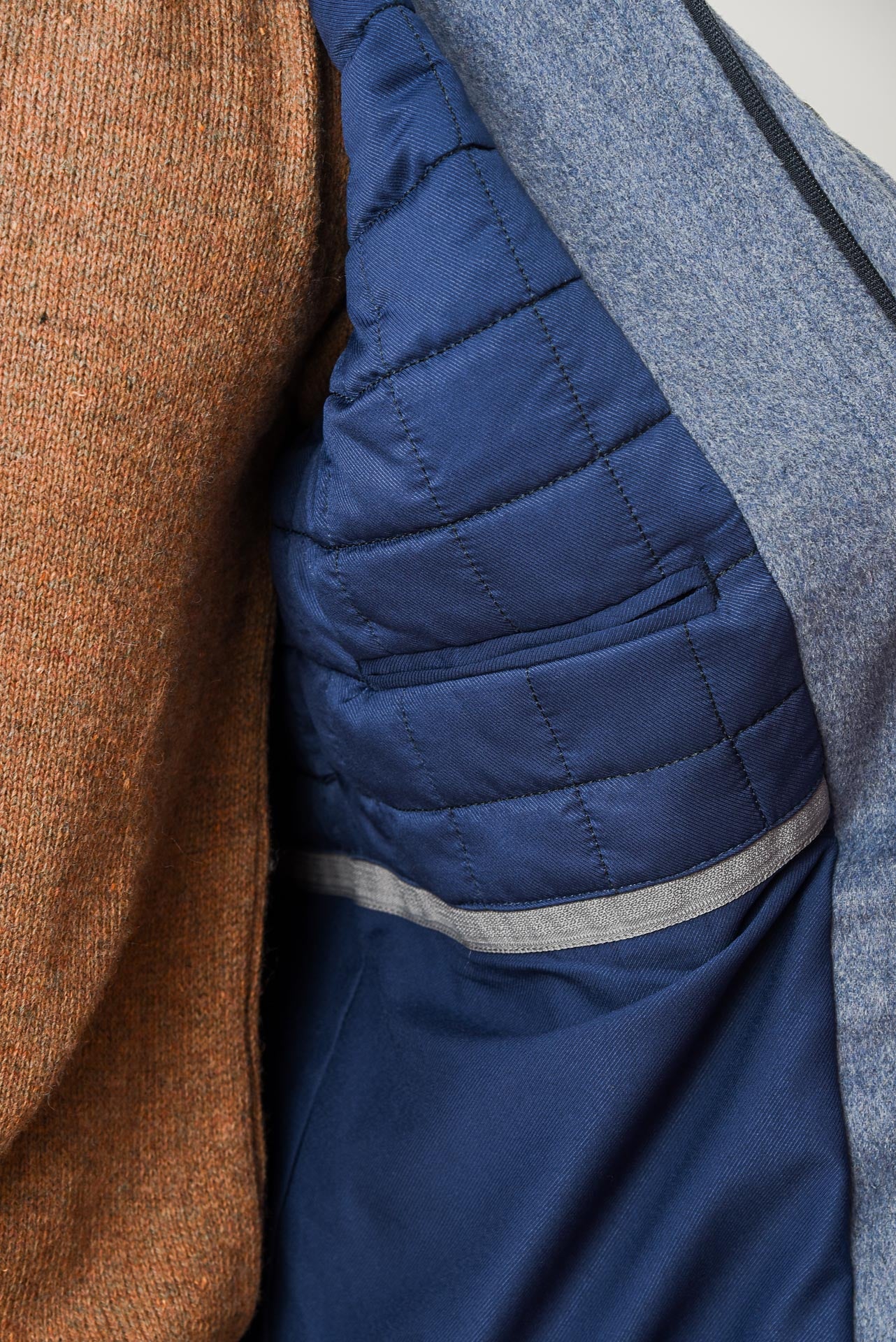 ΑΝΔΡΙΚΟ ΗΜΙΠΑΛΤΟ MONTGOMERY LES GENT'S ΣΕ ΣΙΕΛ ΧΡΩΜΑ