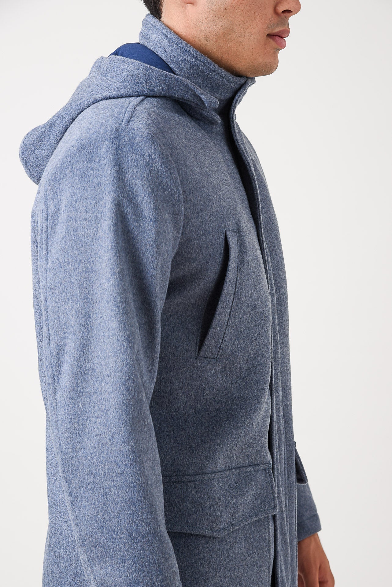 ΑΝΔΡΙΚΟ ΗΜΙΠΑΛΤΟ MONTGOMERY LES GENT'S ΣΕ ΣΙΕΛ ΧΡΩΜΑ