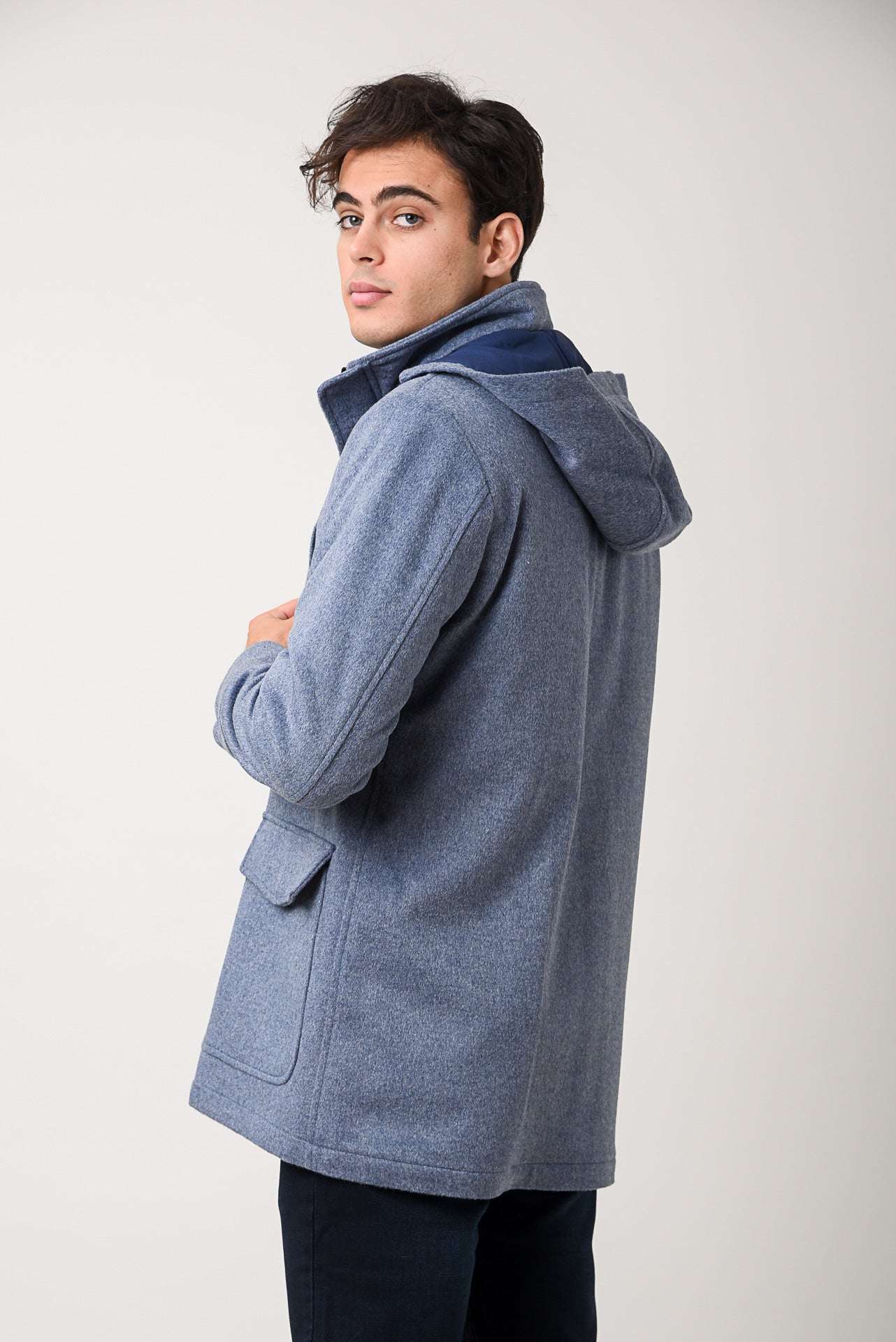 ΑΝΔΡΙΚΟ ΗΜΙΠΑΛΤΟ MONTGOMERY LES GENT'S ΣΕ ΣΙΕΛ ΧΡΩΜΑ