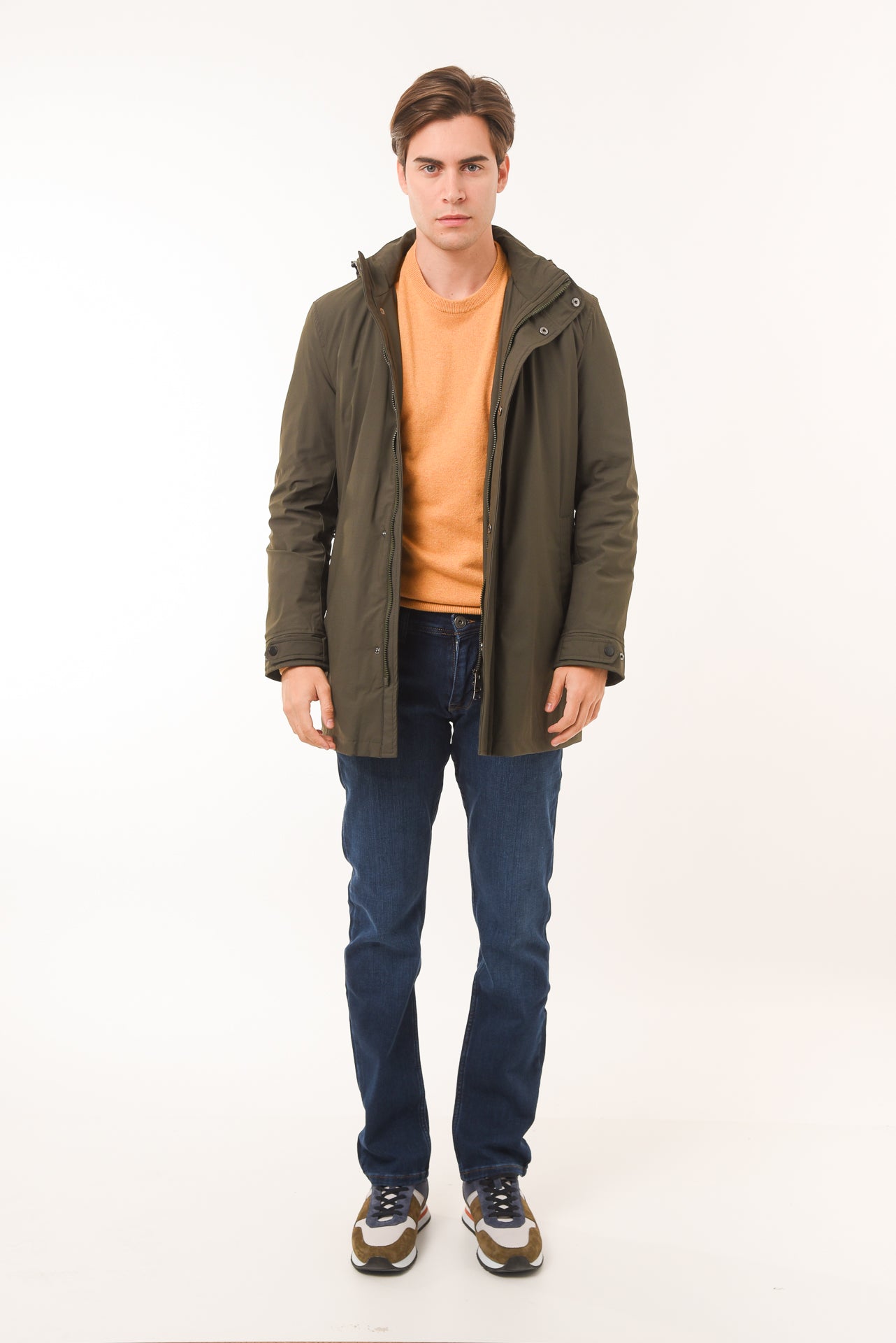 ΑΝΔΡΙΚΗ ΚΑΜΠΑΡΝΤΙΝΑ PORTOBELLO'S ΜΕ ΚΟΥΚΟΥΛΑ ΣΕ ΛΑΔΙ ΧΡΩΜΑ