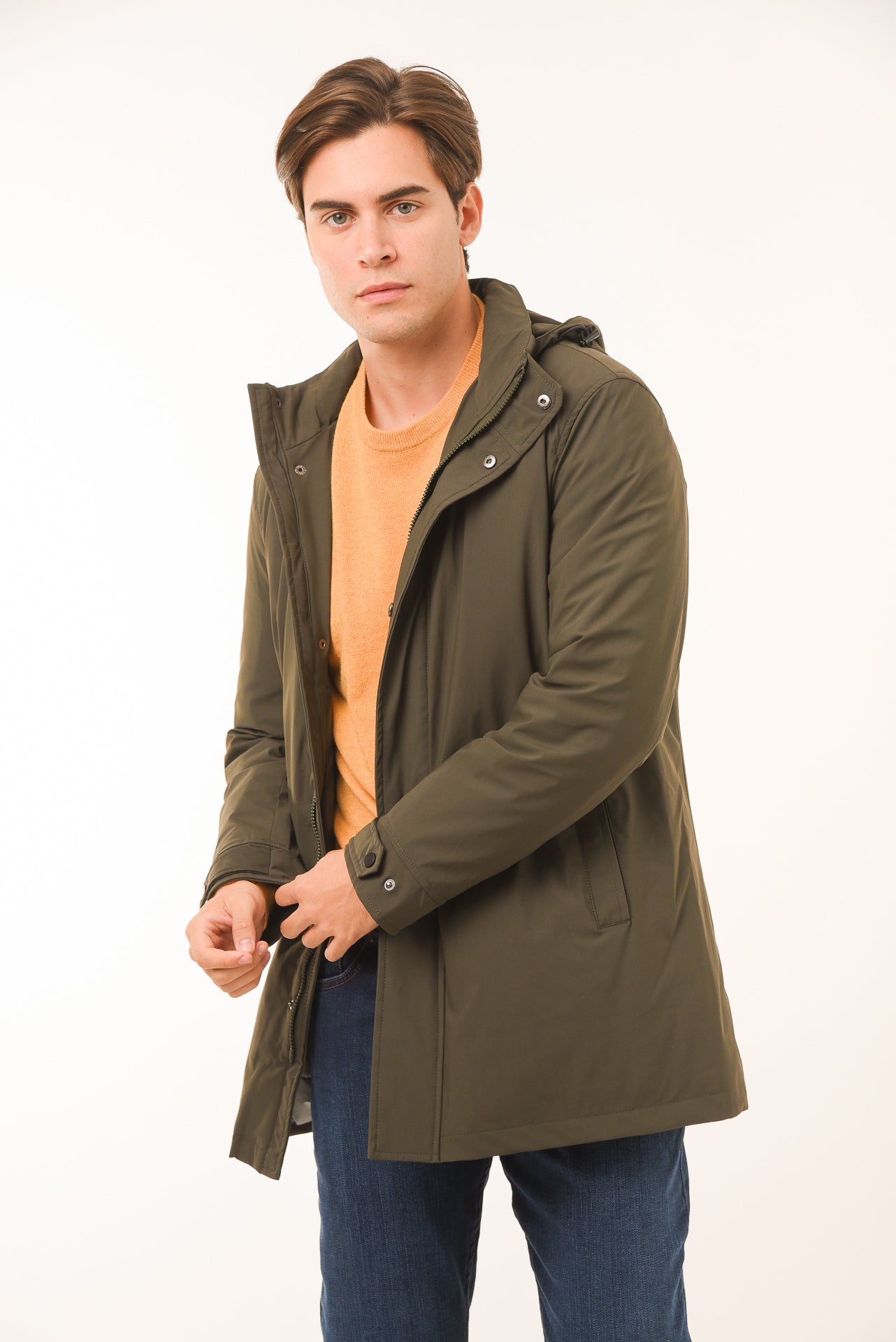 ΑΝΔΡΙΚΗ ΚΑΜΠΑΡΝΤΙΝΑ PORTOBELLO'S ΜΕ ΚΟΥΚΟΥΛΑ ΣΕ ΛΑΔΙ ΧΡΩΜΑ