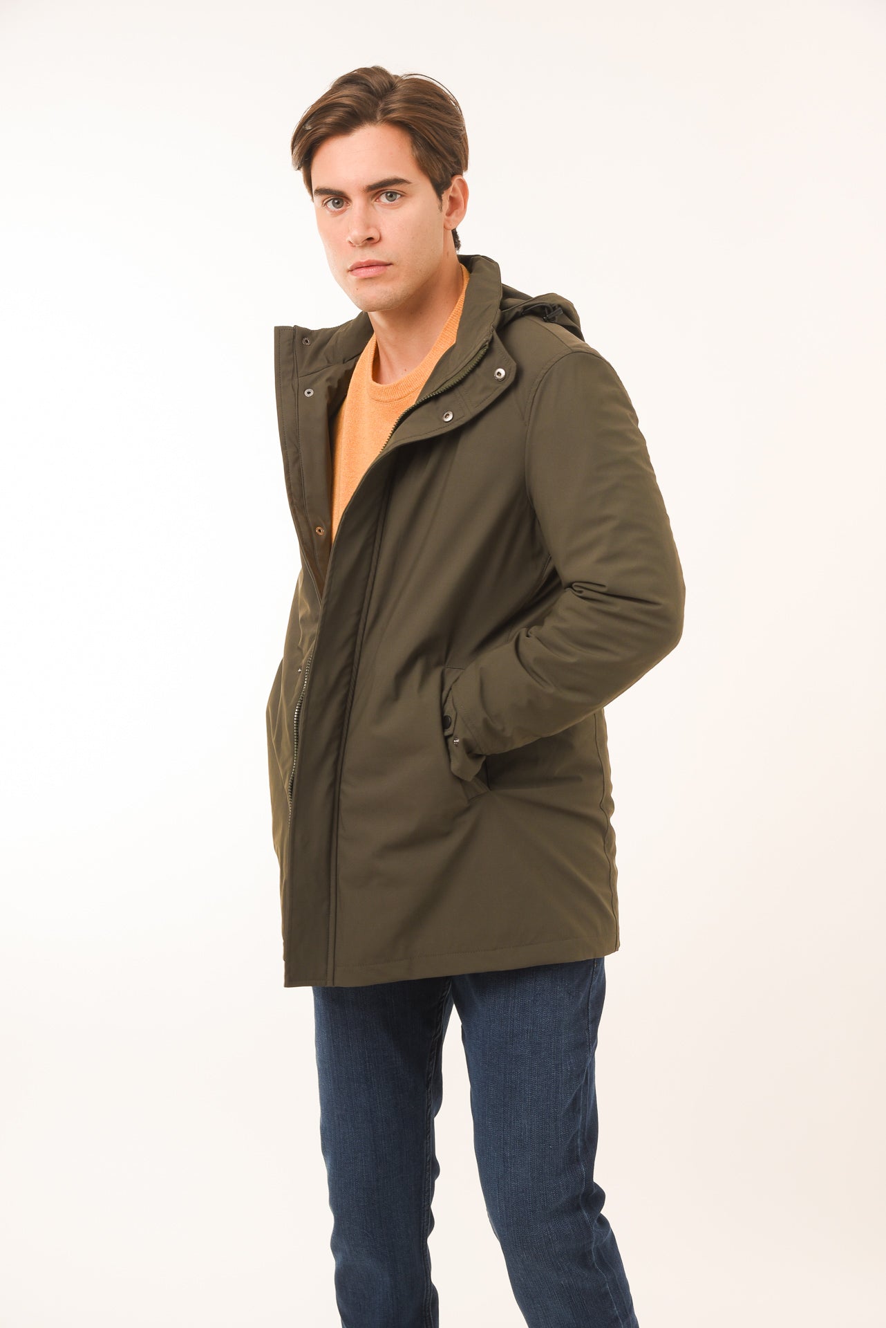 ΑΝΔΡΙΚΗ ΚΑΜΠΑΡΝΤΙΝΑ PORTOBELLO'S ΜΕ ΚΟΥΚΟΥΛΑ ΣΕ ΛΑΔΙ ΧΡΩΜΑ