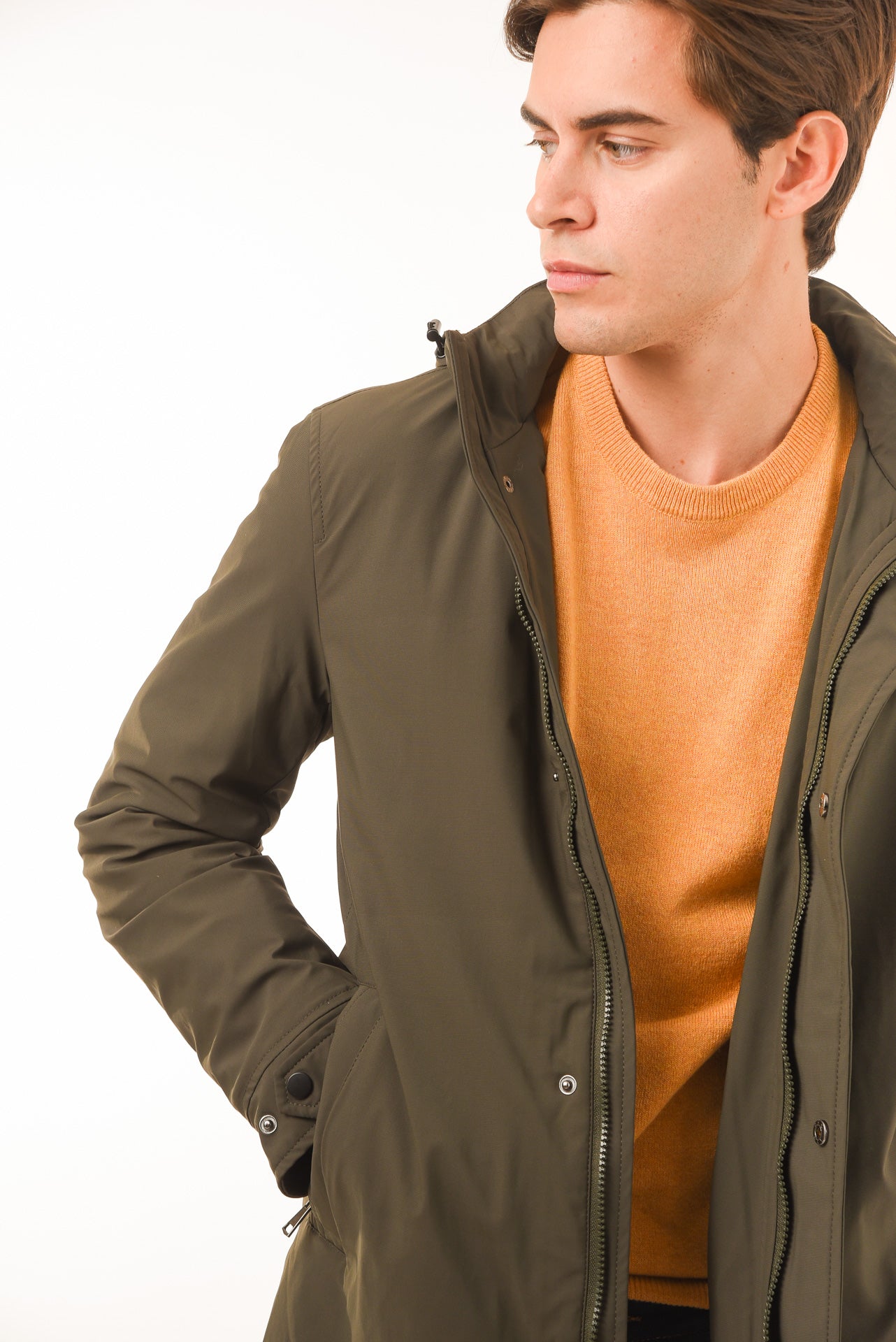 ΑΝΔΡΙΚΗ ΚΑΜΠΑΡΝΤΙΝΑ PORTOBELLO'S ΜΕ ΚΟΥΚΟΥΛΑ ΣΕ ΛΑΔΙ ΧΡΩΜΑ