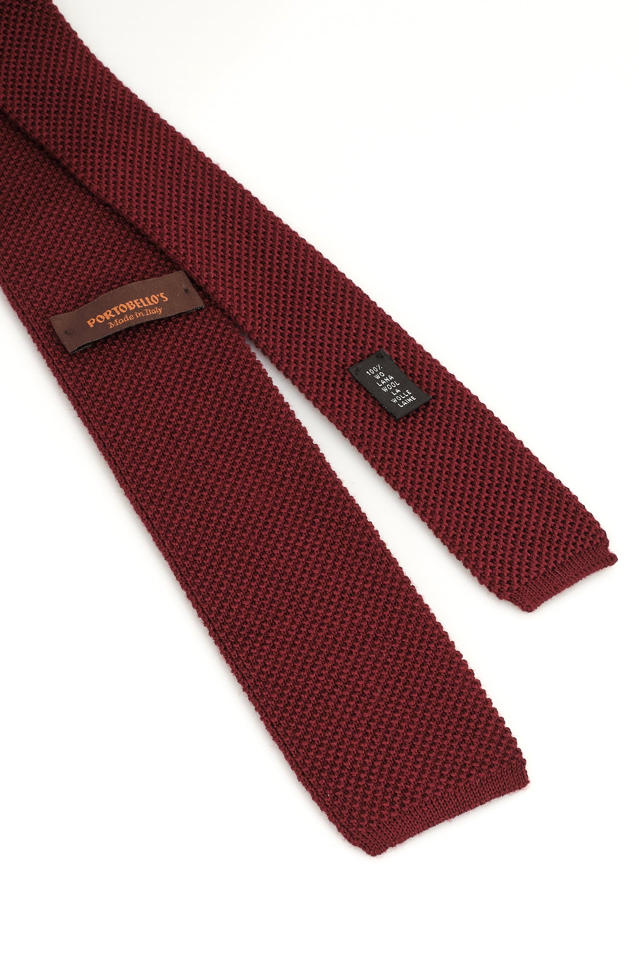 ΑΝΔΡΙΚΗ ΠΛΕΚΤΗ ΓΡΑΒΑΤΑ PORTOBELLO'S ΣΕ ΜΠΟΡΝΤΟ ΧΡΩΜΑ ΜΕ ΑΝΑΓΛΥΦΗ ΠΛΕΞΗ