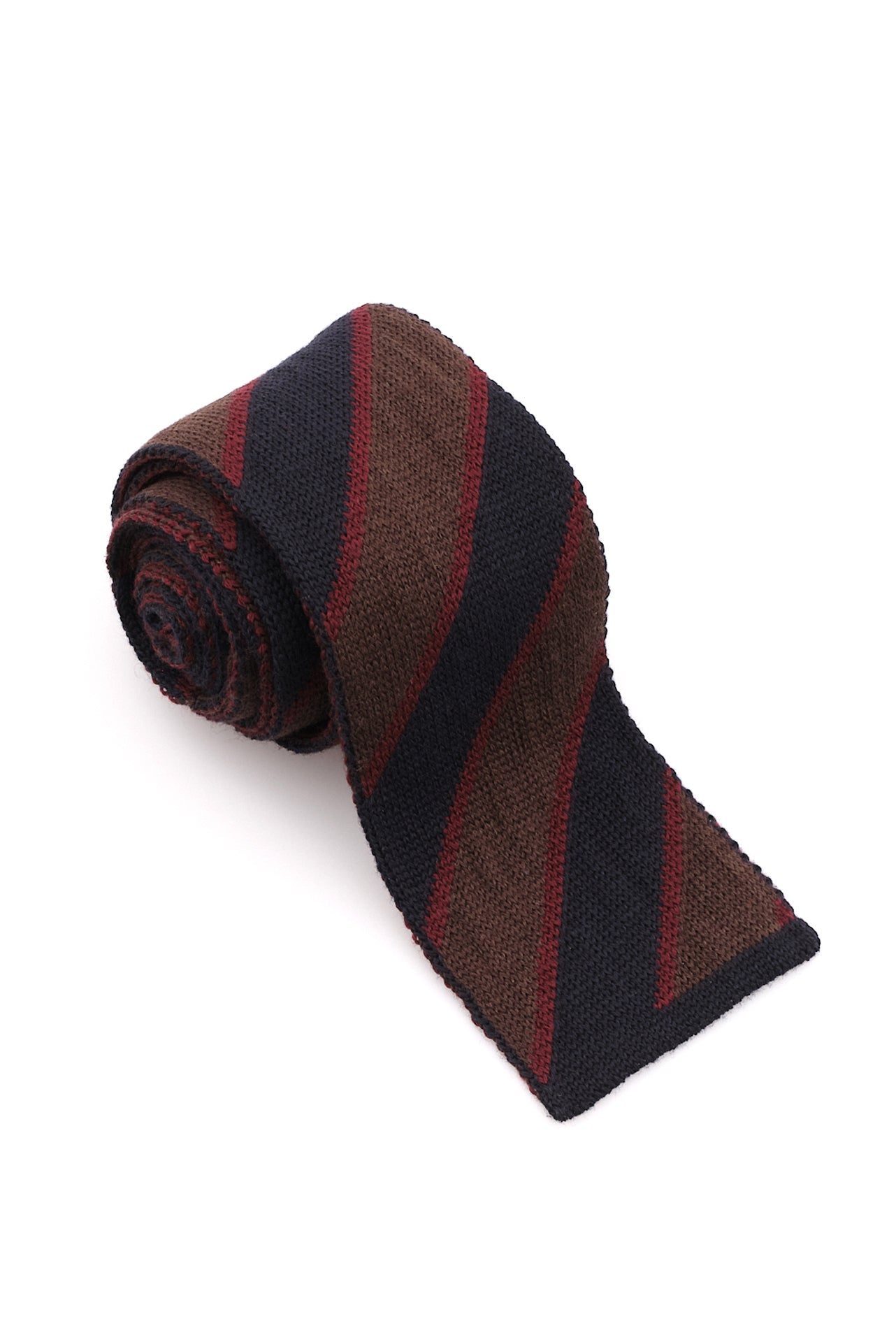 ΑΝΔΡΙΚΗ ΠΛΕΚΤΗ ΓΡΑΒΑΤΑ CLUB PORTOBELLO'S ΜΠΛΕ ΚΑΦΕ ΚΑΙ ΜΠΟΡΝΤΟ ΧΡΩΜΑ