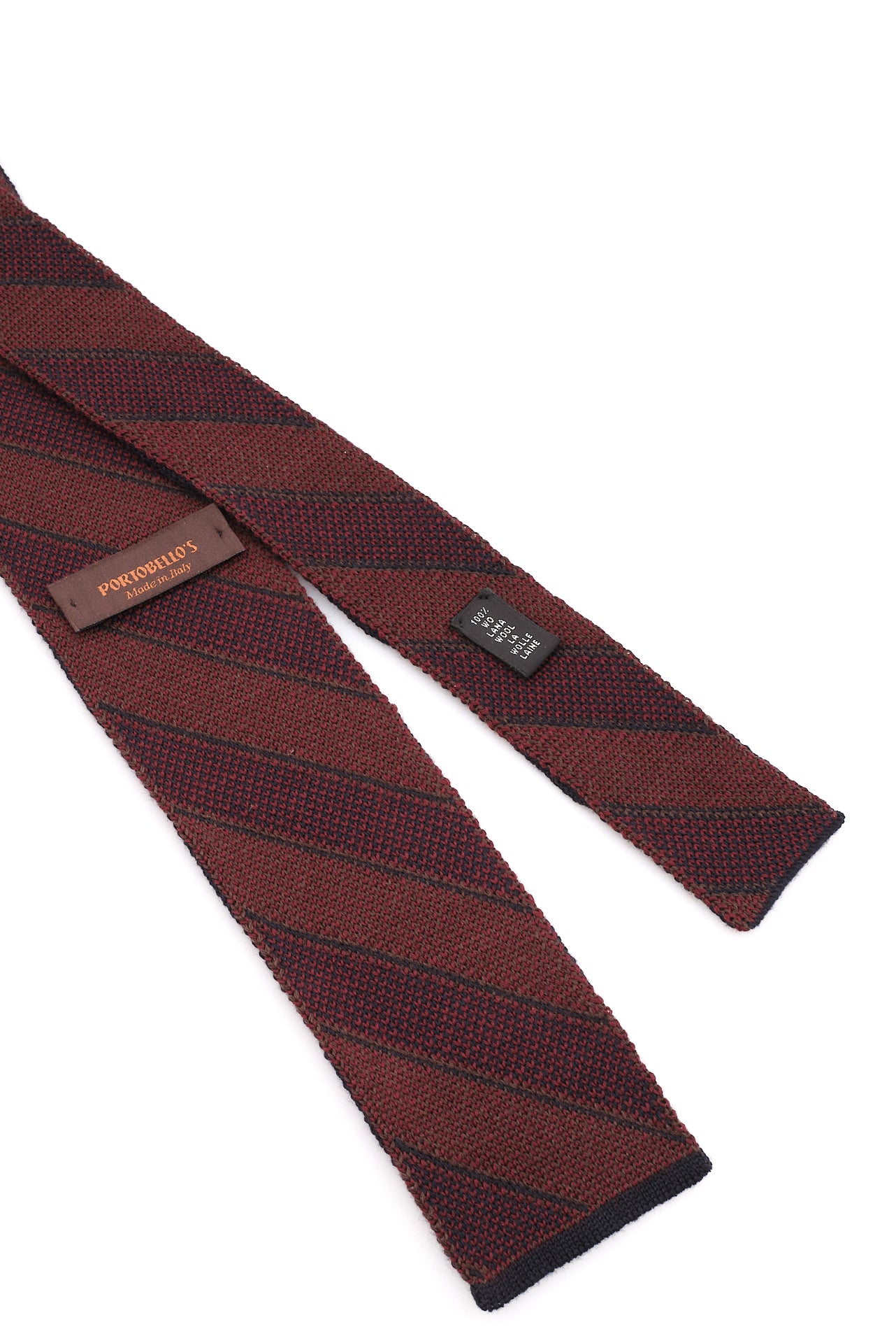 ΑΝΔΡΙΚΗ ΠΛΕΚΤΗ ΓΡΑΒΑΤΑ CLUB PORTOBELLO'S ΜΠΛΕ ΚΑΦΕ ΚΑΙ ΜΠΟΡΝΤΟ ΧΡΩΜΑ