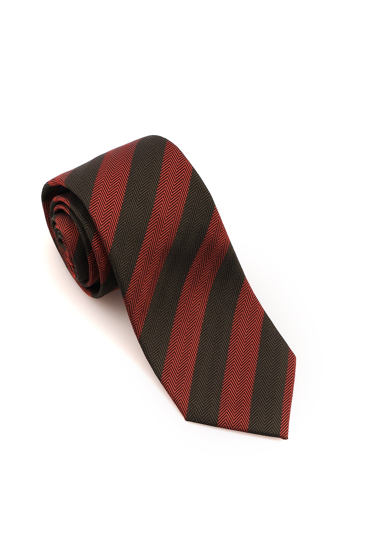 ΑΝΔΡΙΚΗ ΜΕΤΑΞΩΤΗ ΓΡΑΒΑΤΑ CLUB PORTOBELLO'S ΣΕ ΛΑΔΙ ΚΑΙ ΚΕΡΑΜΙΔΙ ΧΡΩΜΑ