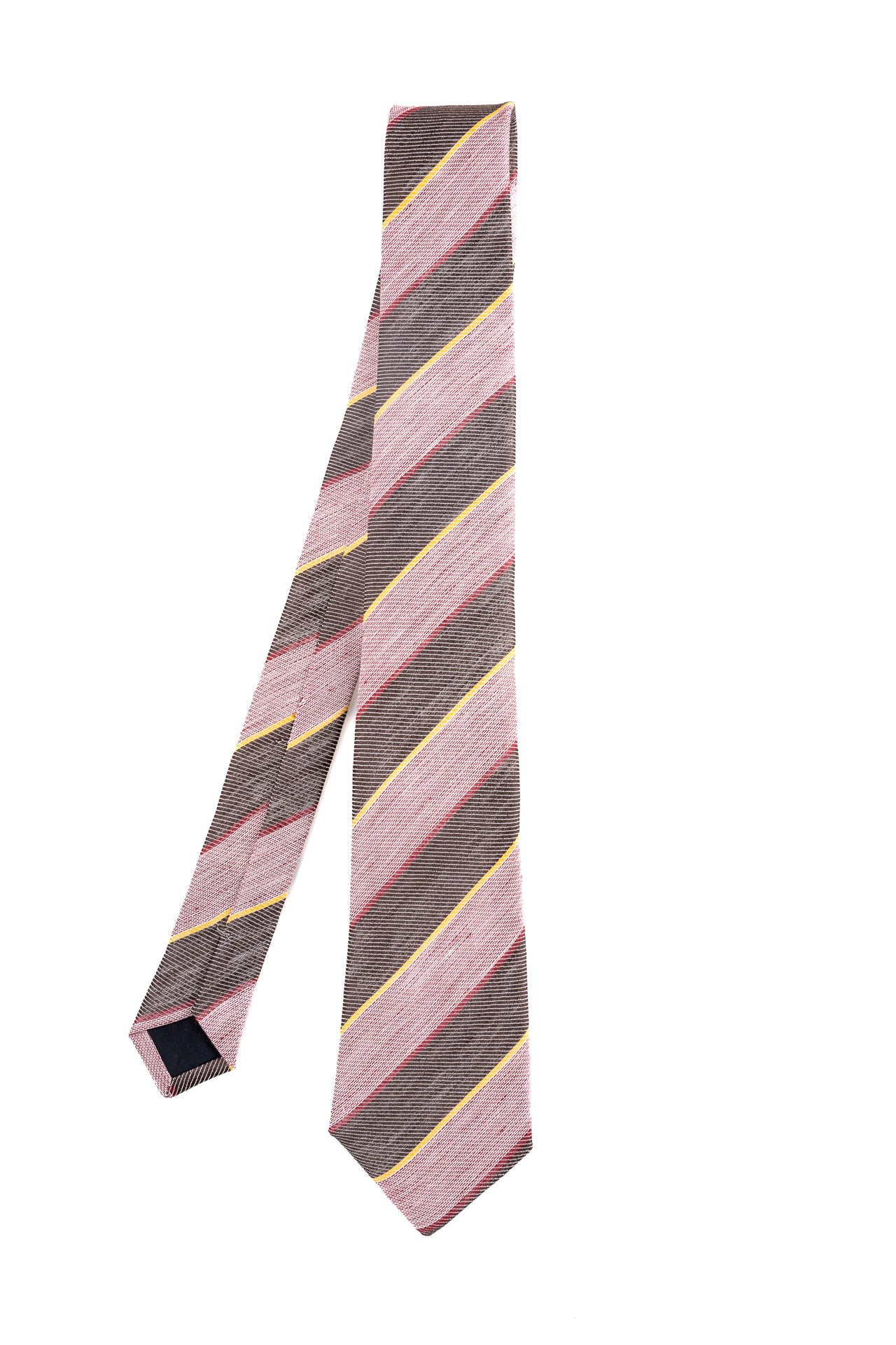 ΑΝΔΡΙΚΗ ΓΡΑΒΑΤΑ PORTOBELLO'S CLUB ΜΕ ΡΟΖ ΓΚΡΙ ΚΑΙ ΚΙΤΡΙΝΕΣ ΡΙΓΕΣ