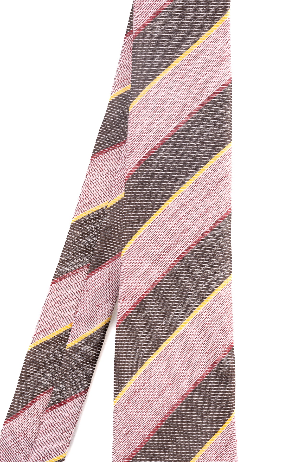 ΑΝΔΡΙΚΗ ΓΡΑΒΑΤΑ PORTOBELLO'S CLUB ΜΕ ΡΟΖ ΓΚΡΙ ΚΑΙ ΚΙΤΡΙΝΕΣ ΡΙΓΕΣ