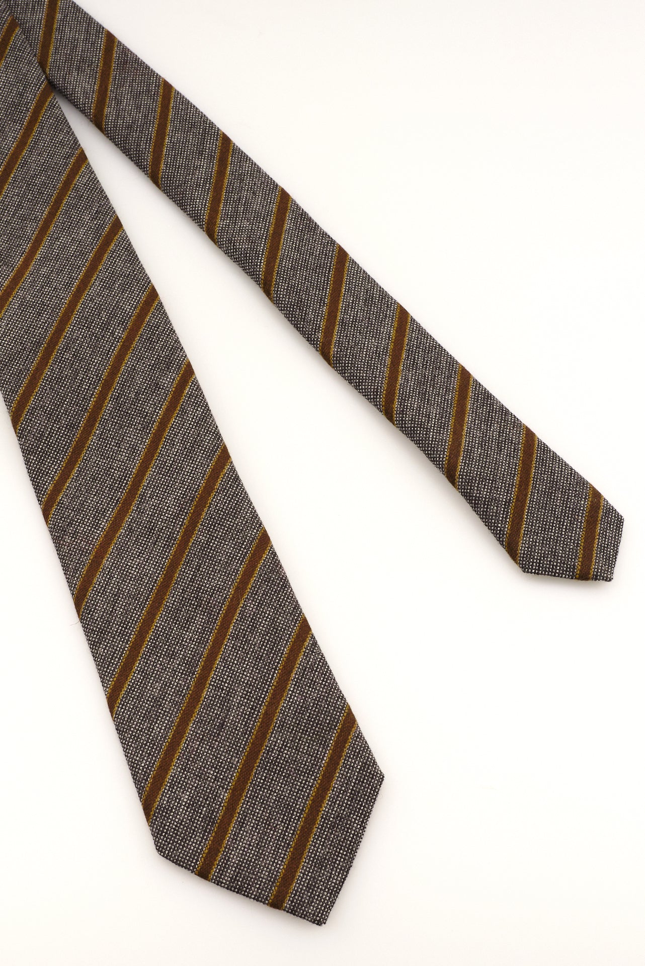 ΑΝΔΡΙΚΗ ΓΡΑΒΑΤΑ CLUB PORTOBELLO'S ΣΕ ΣΚΟΥΡΟ ΓΚΡΙ ΚΑΙ ΚΑΦΕ ΧΡΩΜΑ