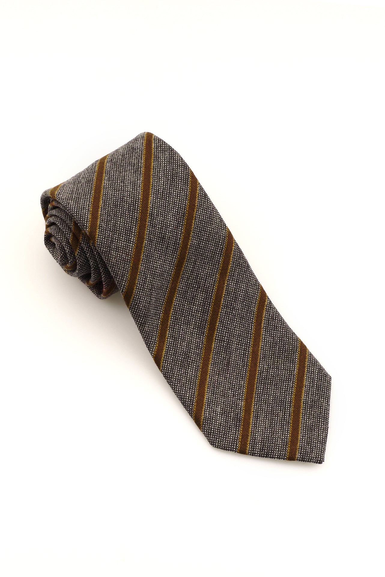 ΑΝΔΡΙΚΗ ΓΡΑΒΑΤΑ CLUB PORTOBELLO'S ΣΕ ΣΚΟΥΡΟ ΓΚΡΙ ΚΑΙ ΚΑΦΕ ΧΡΩΜΑ