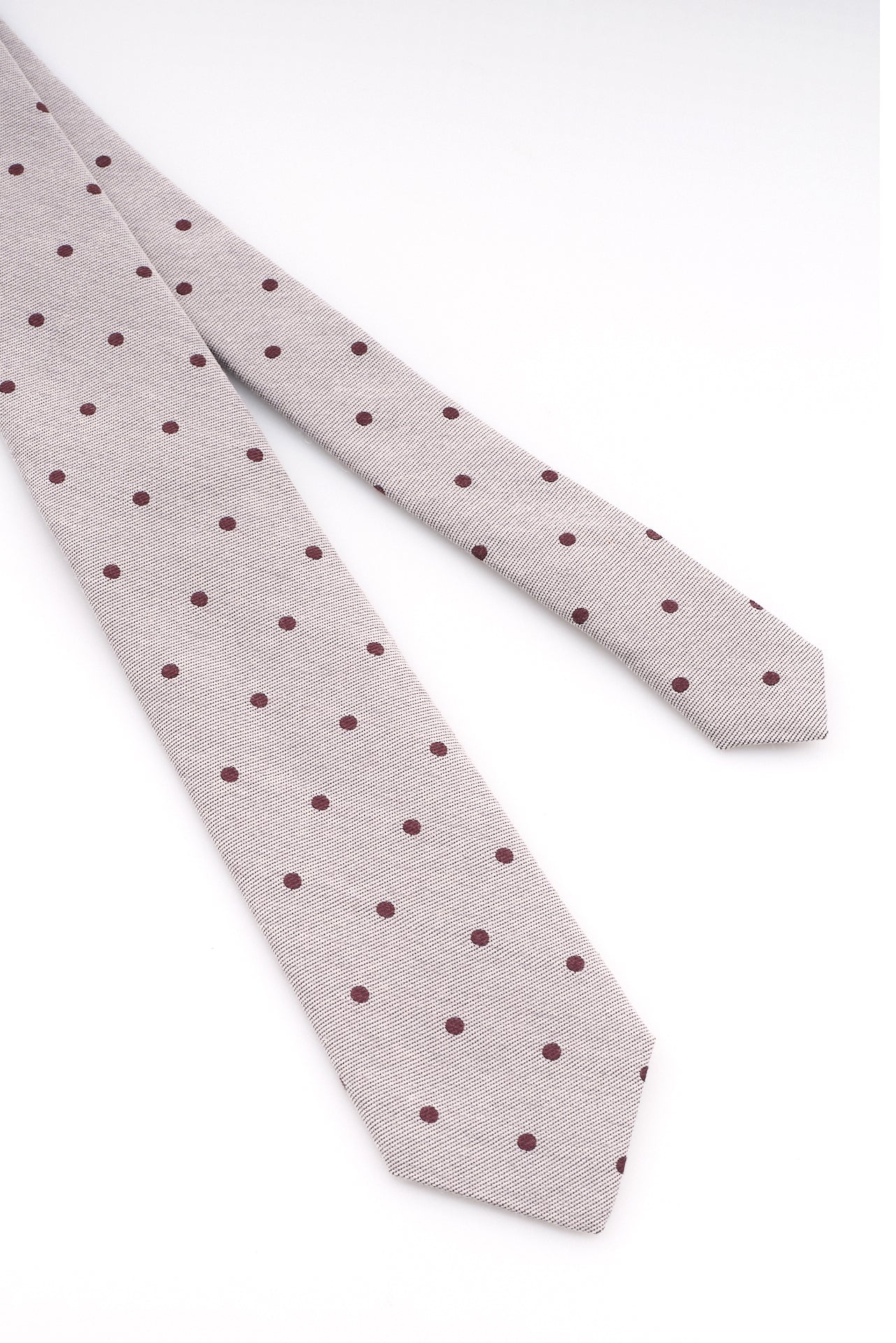 ΑΝΔΡΙΚΗ ΓΡΑΒΑΤΑ PORTOBELLO'S ΣΕ ΓΚΡΙ ΧΡΩΜΑ ΜΕ ΜΠΟΡΝΤΟ ΠΟΥΑ