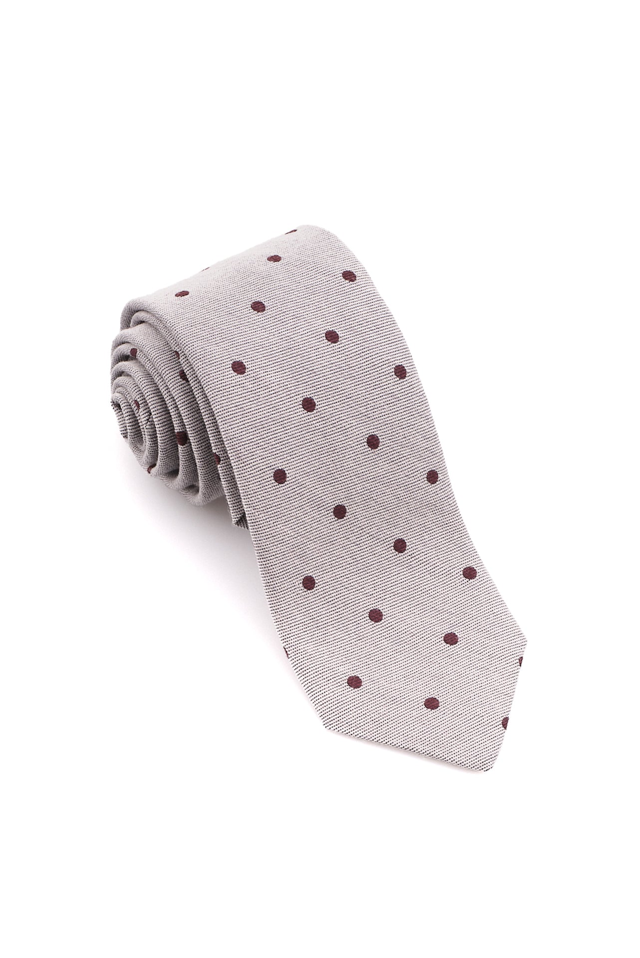 ΑΝΔΡΙΚΗ ΓΡΑΒΑΤΑ PORTOBELLO'S ΣΕ ΓΚΡΙ ΧΡΩΜΑ ΜΕ ΜΠΟΡΝΤΟ ΠΟΥΑ