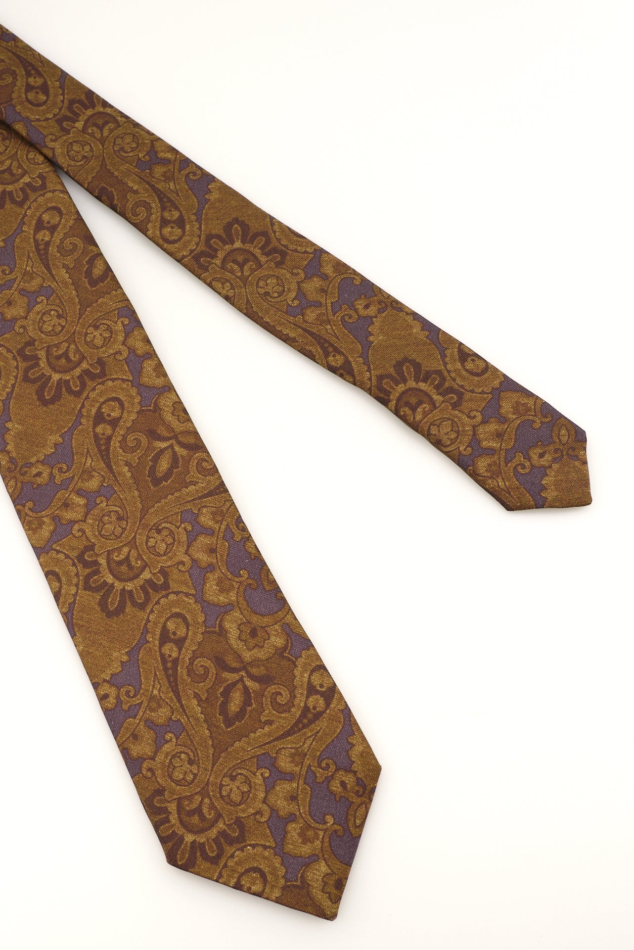 ΑΝΔΡΙΚΗ ΜΕΤΑΞΩΤΗ ΓΡΑΒΑΤΑ PORTOBELLO'S ΣΕ ΜΠΛΕ ΚΑΙ ΚΑΦΕ ΧΡΩΜΑ ΜΕ ΜΕΓΑΛΑ ΜΟΤΙΒΑ