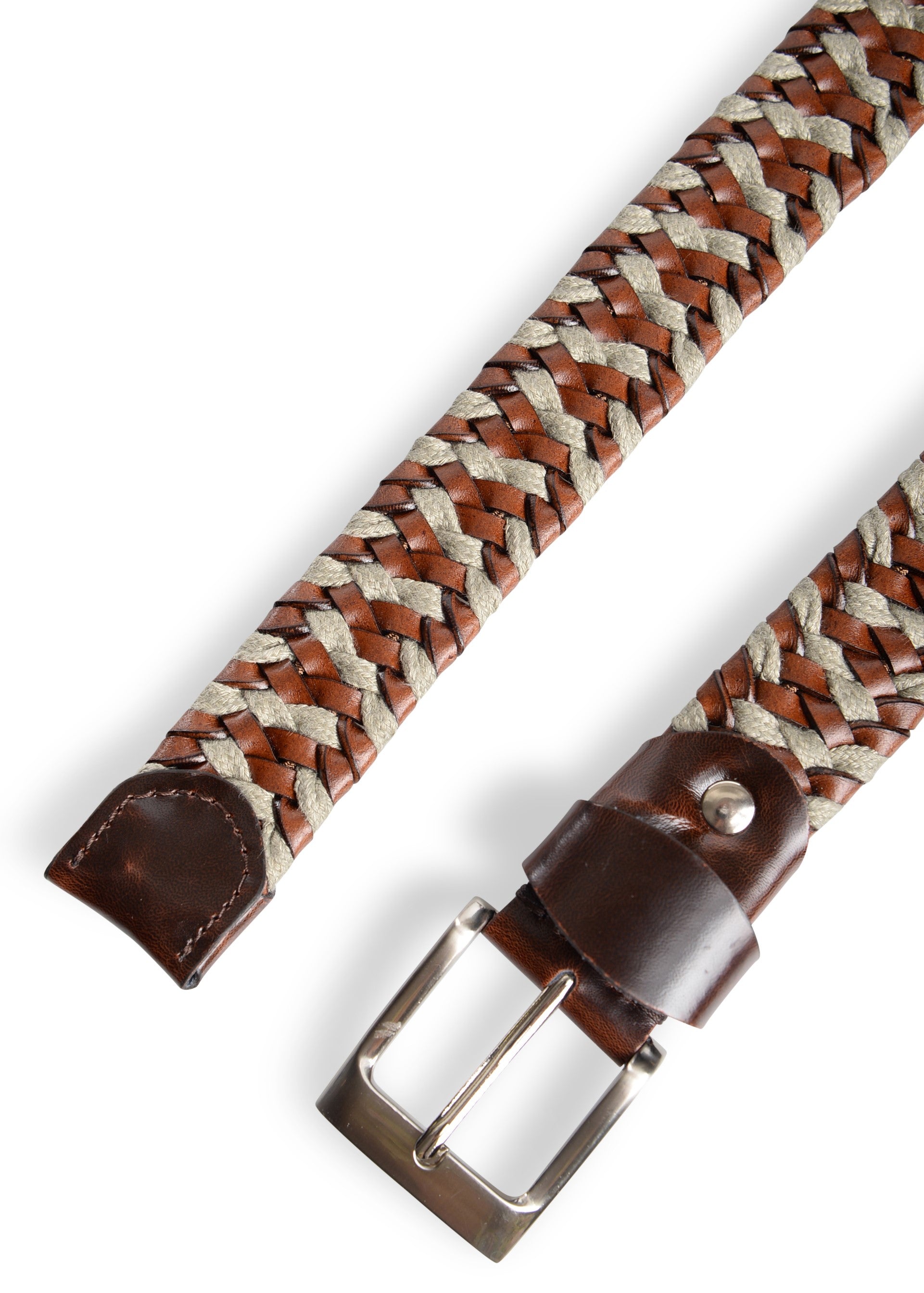 ΑΝΔΡΙΚΗ ΔΕΡΜΑΤΙΝΗ ΖΩΝΗ ΠΛΕΚΤΗ PORTOBELLO'S ΚΑΦΕ ΜΕ ΚΑΜΕΛ ΚΑΙ ΛΑΔΙ ΛΕΠΤΟΜΕΡΕΙΕΣ ΚΑΙ ΑΣΗΜΙ ΑΓΚΡΑΦΑ