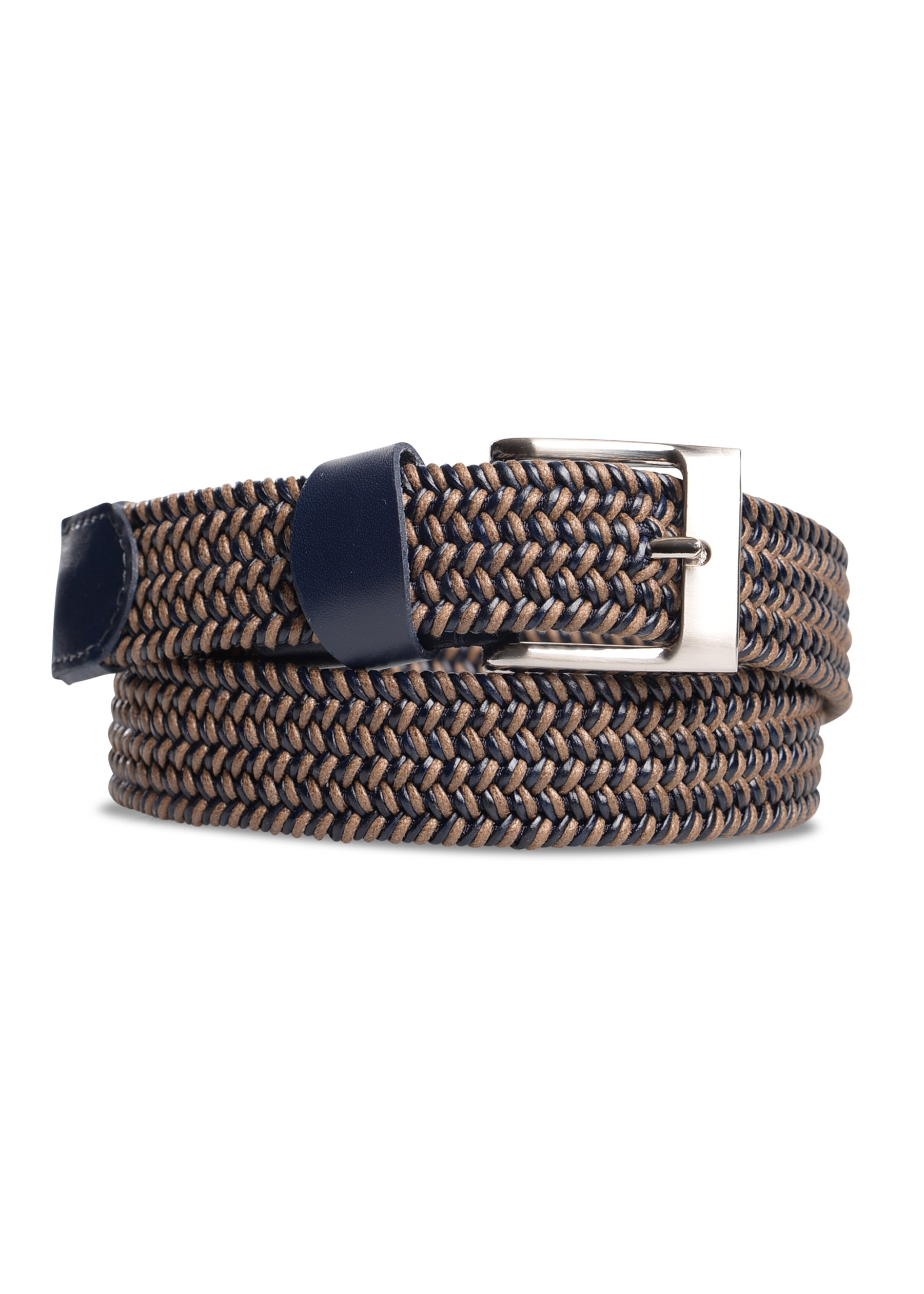 ΑΝΔΡΙΚΗ ΠΛΕΚΤΗ ΖΩΝΗ PORTOBELLO'S ΣΕ ΜΠΕΖ-ΜΠΛΕ ΧΡΩΜΑ